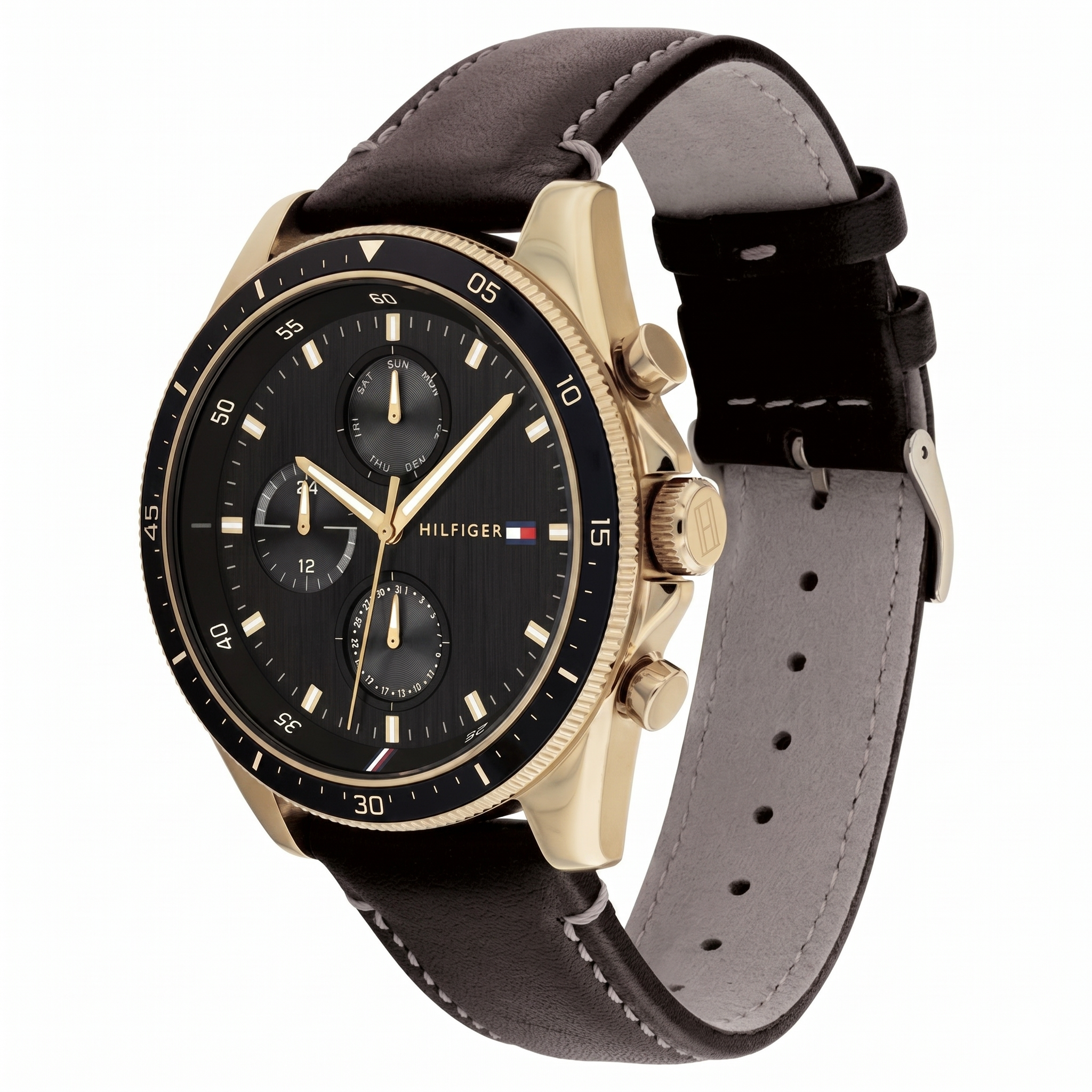 Tommy Hilfiger NETH1791836W | Tommy Hilfiger Black Dial Quartz Multifunction Watch for Men
