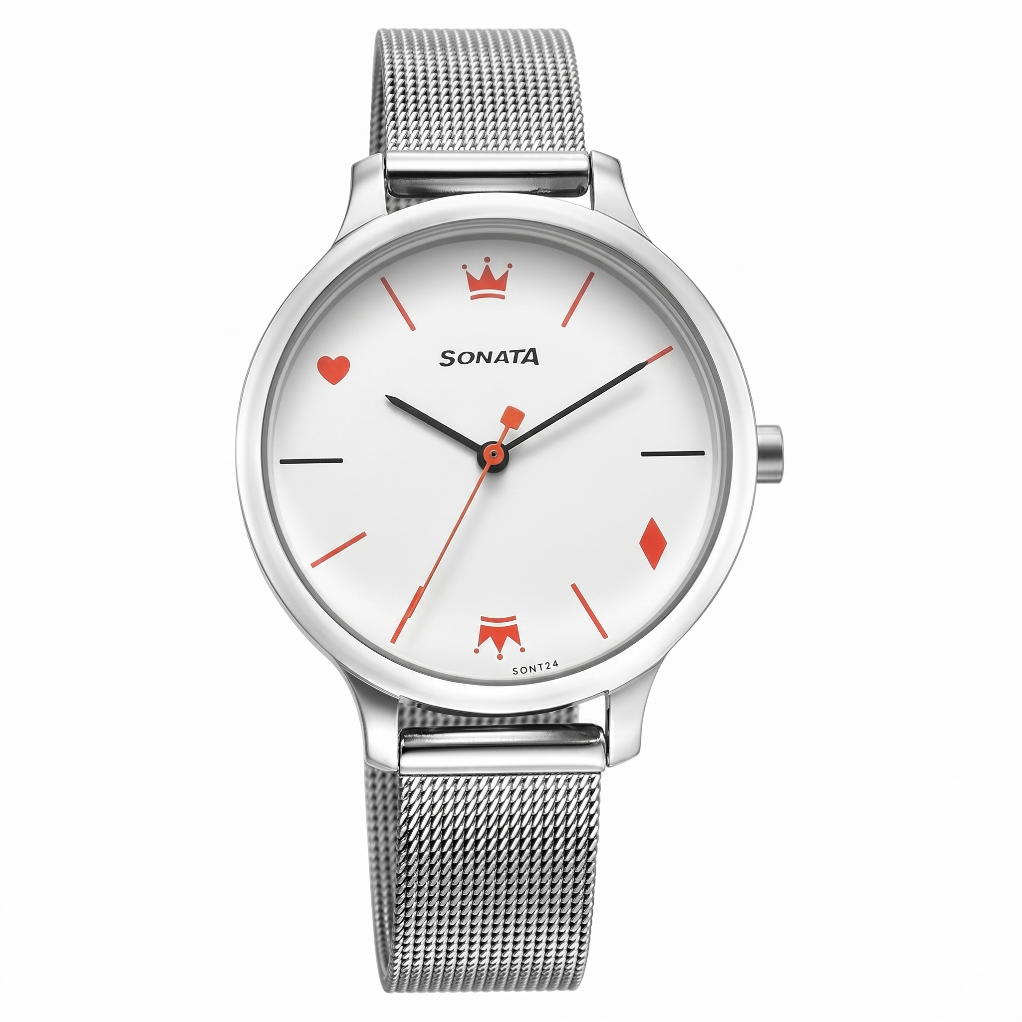 Sonata NS87050SM01 | Sonata Play White Dial Watch for Women