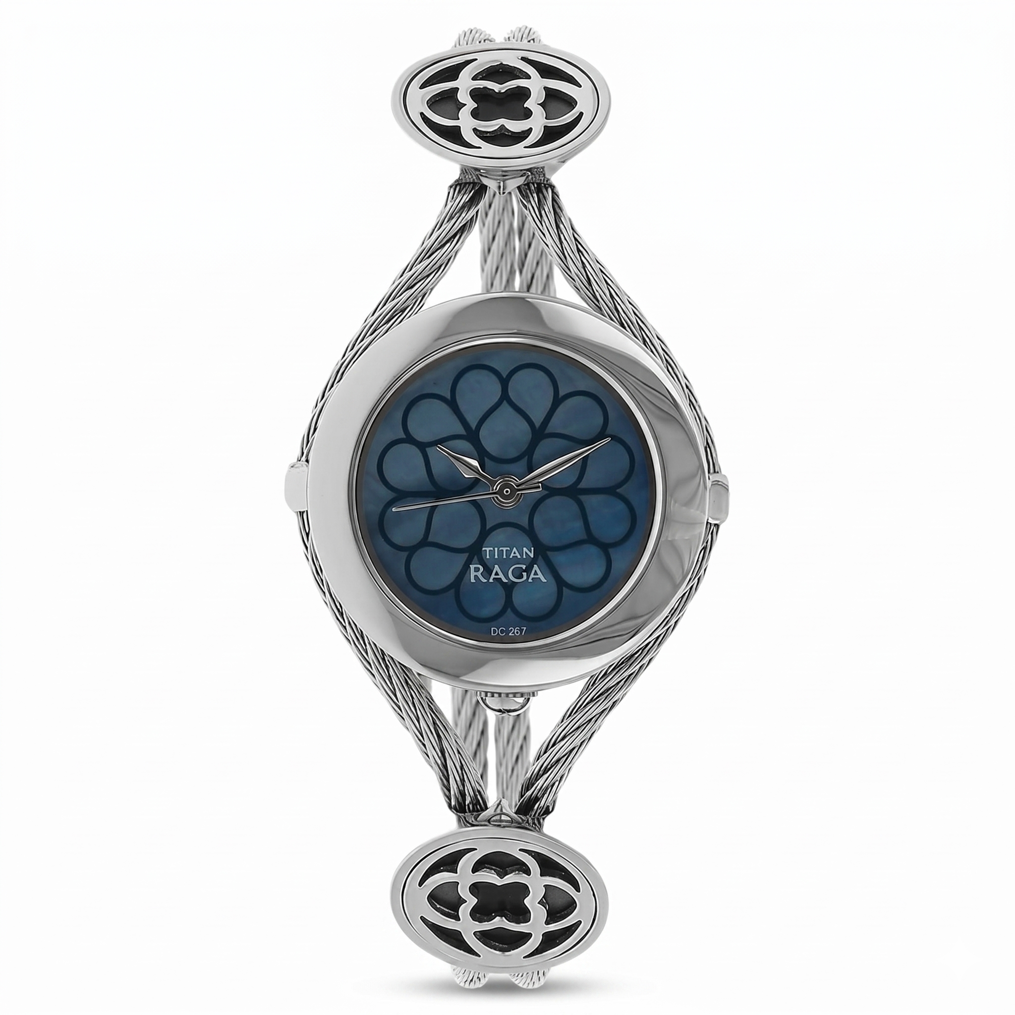 Titan 9936SM01 | Titan Quartz Analog Mother of Pearl Dial Metal Strap Watch for Women