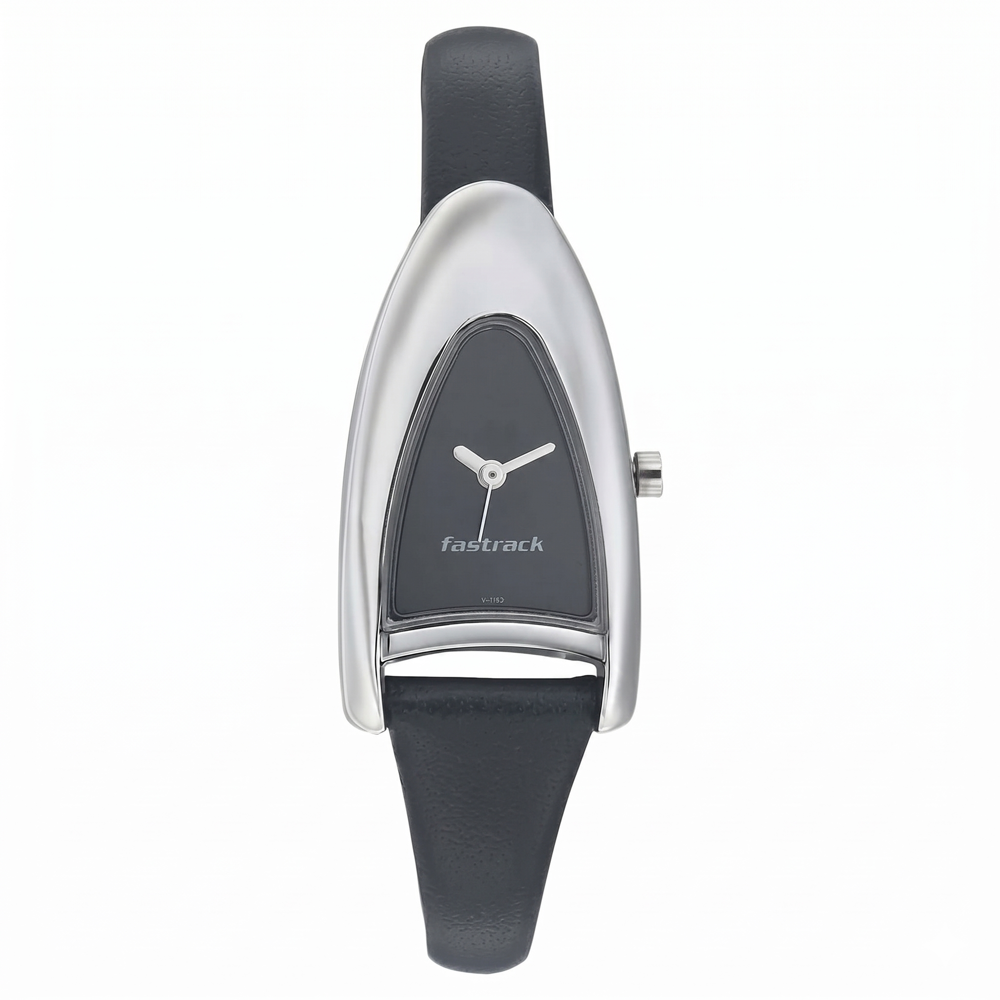Fastrack NE2262SL02 | Fastrack Quartz Analog Black Dial Leather Strap Watch for Girls