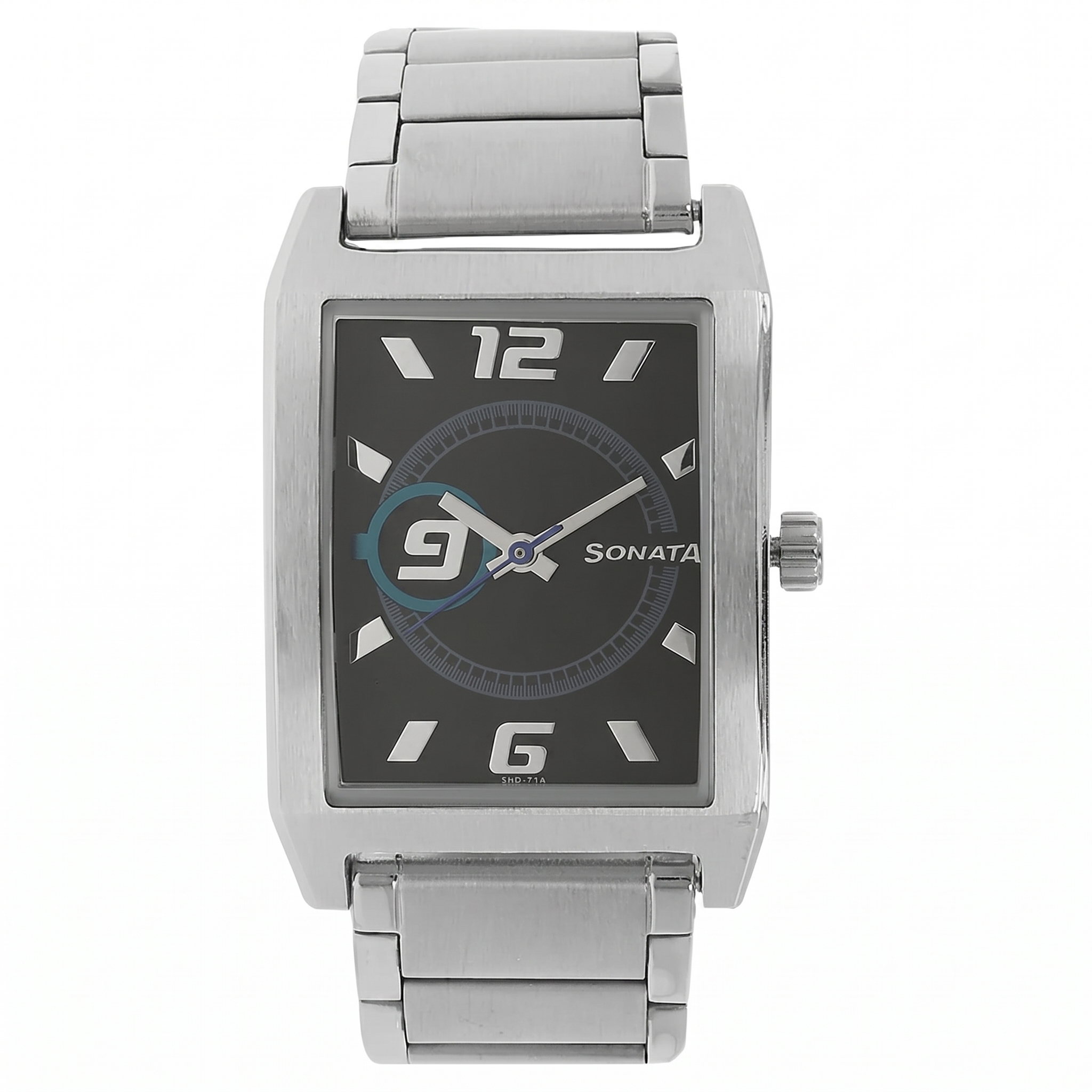 Sonata NK7999SM01 | Sonata Quartz Analog Black Dial Stainless Steel Strap Watch for Men