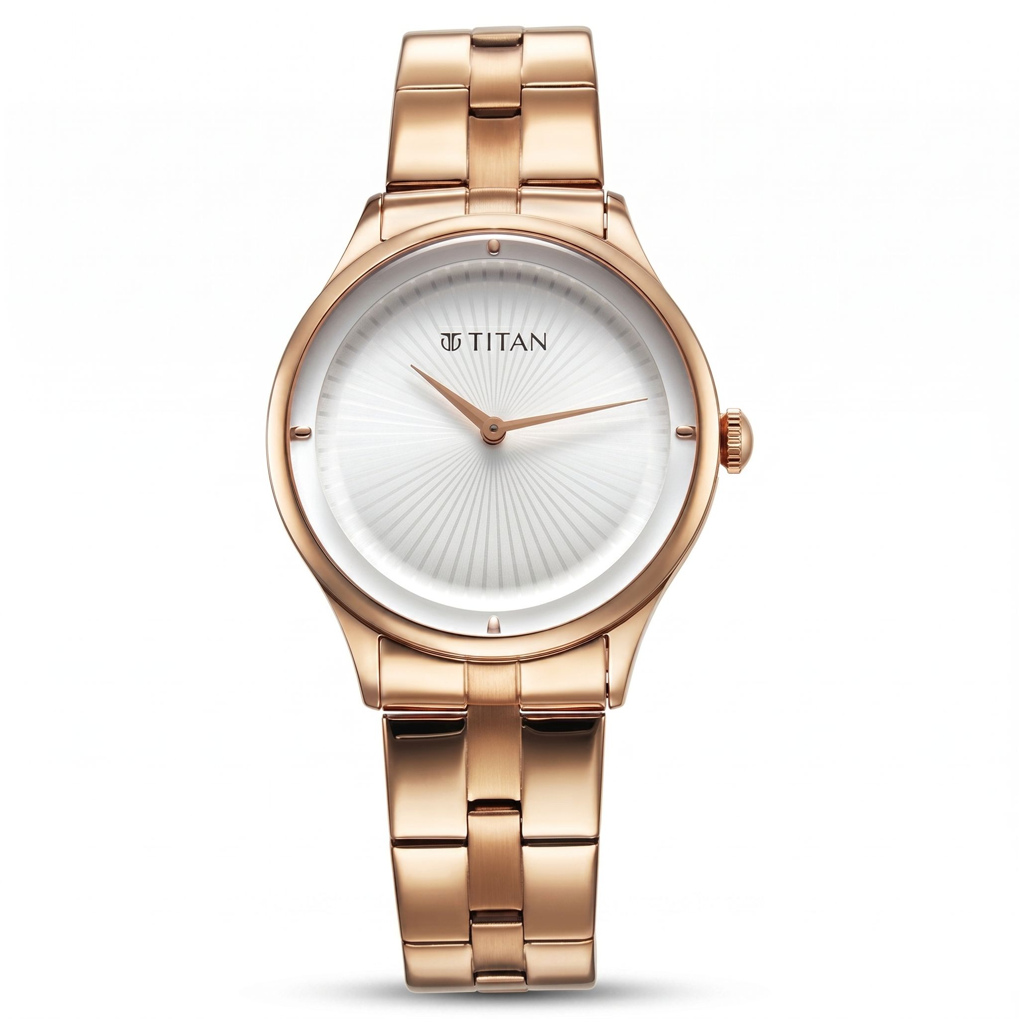 Titan 95185WM02 | Titan Workwear Quartz Analog White Dial Stainless Steel Strap Watch for Women