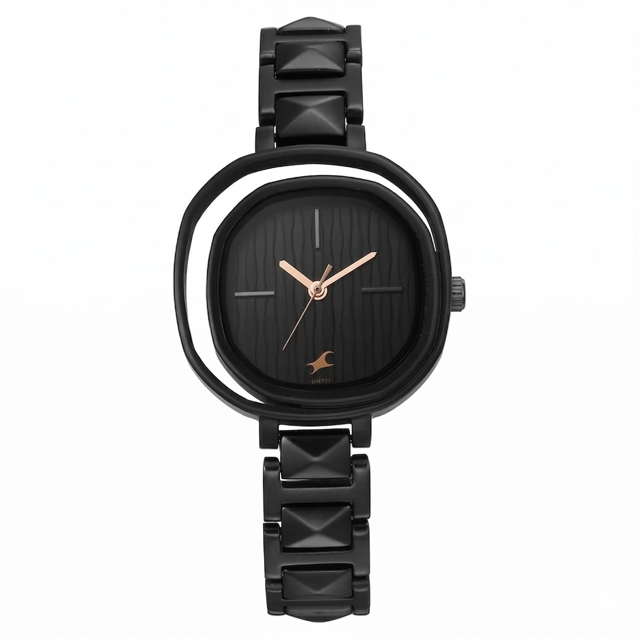 Fastrack 6276NM01 | Fastrack Opulence Quartz Analog Black Dial Metal Strap Watch for Girls
