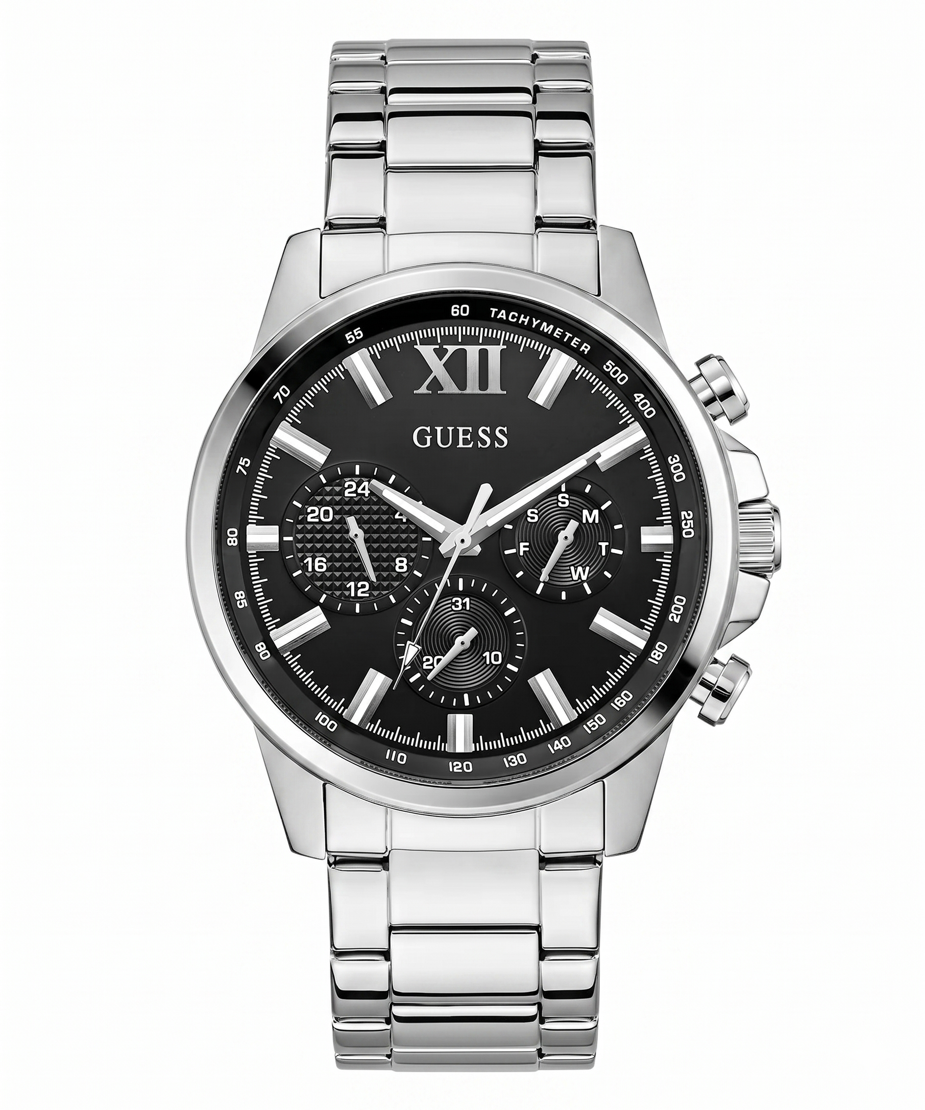 Guess GW0900G1 | Gd Walker Men Quartz Black Dial Analog Stainless Steel