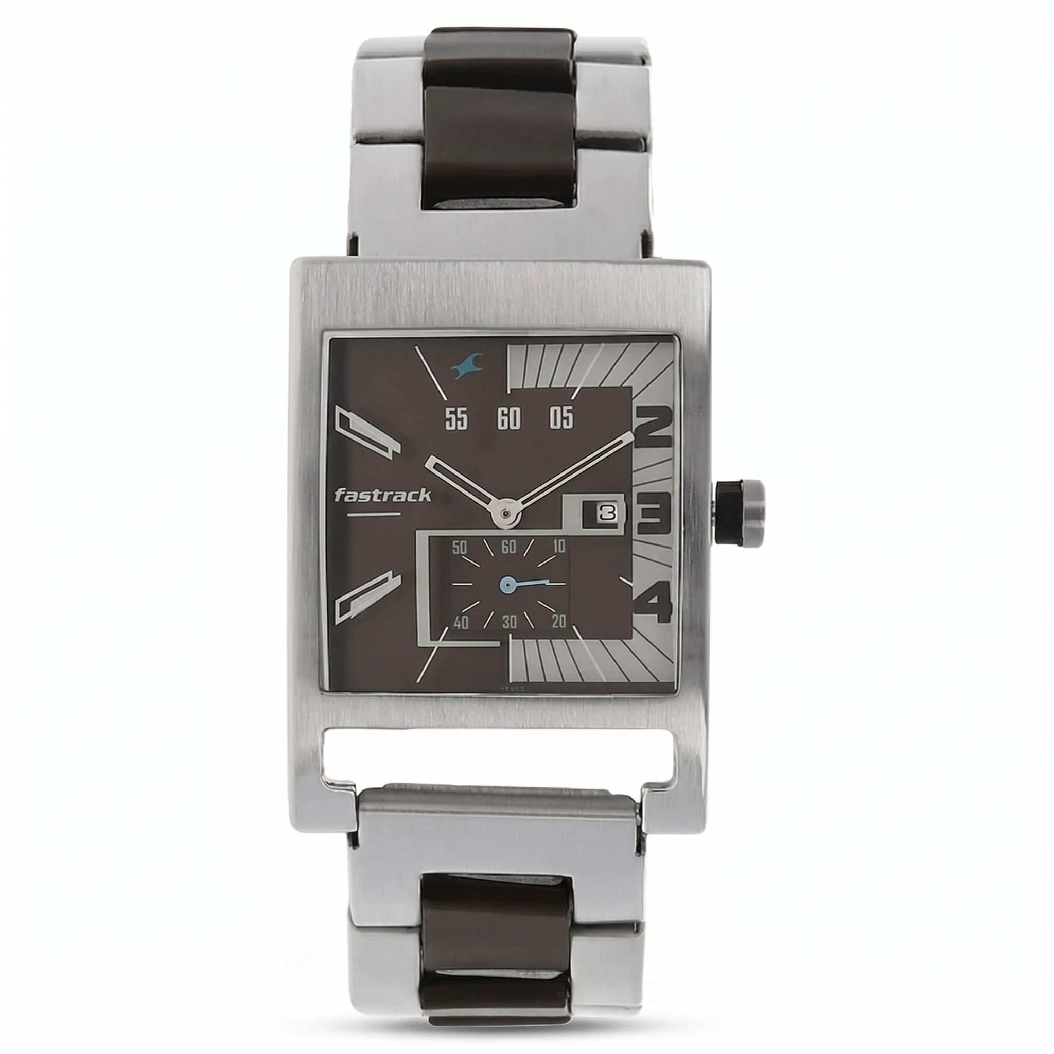 Fastrack 1478SM02 | Fastrack Quartz Analog Brown Dial Stainless Steel Strap Watch for Guys