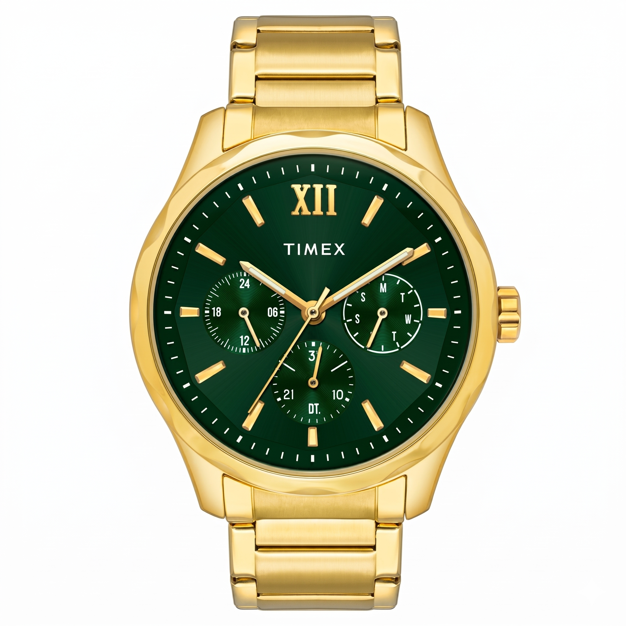 Timex TW0TG7635 | Timex Men Green Round Dial Analog Watch