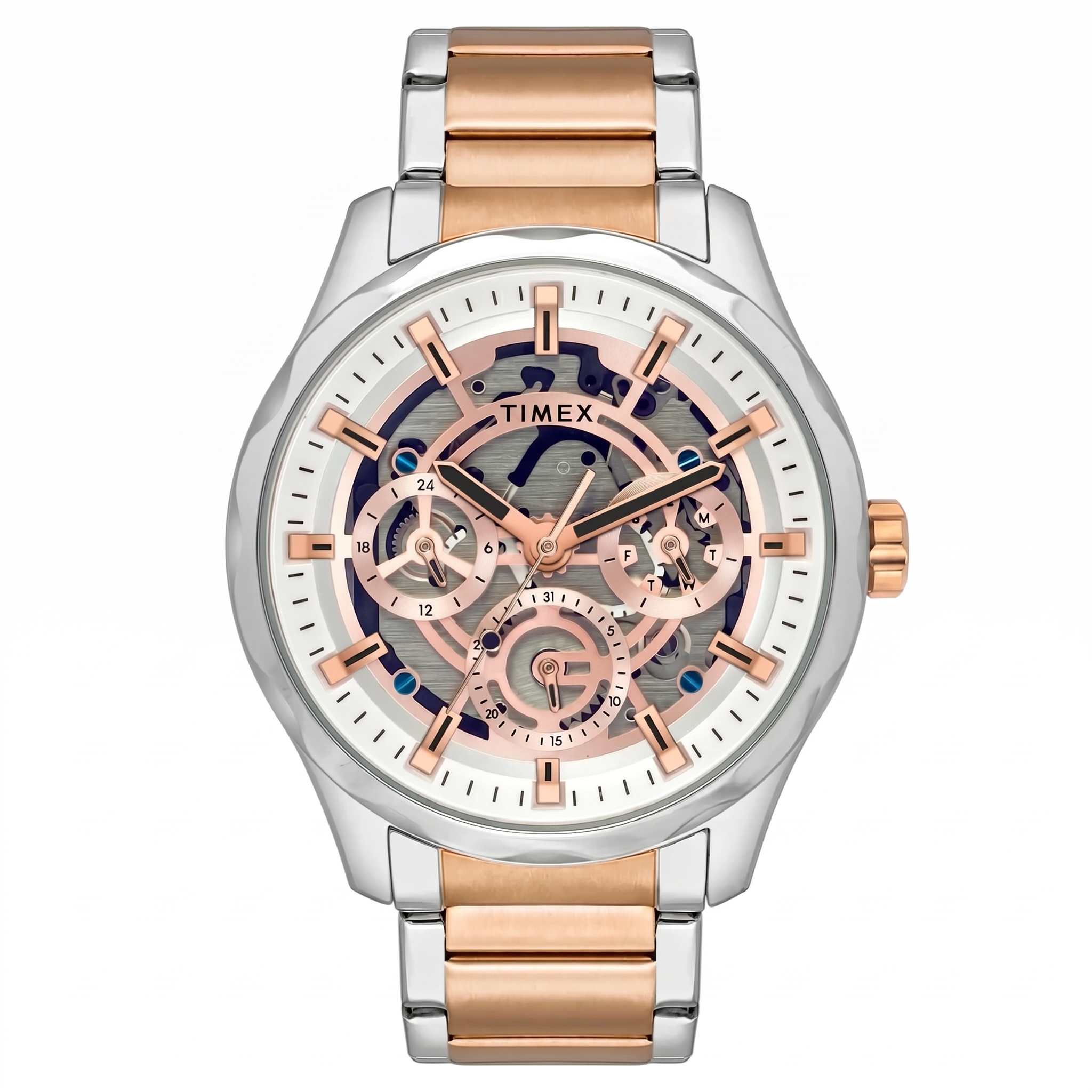 Timex TW0TG7629 | Timex Men Rose Gold Round Dial Analog Watch