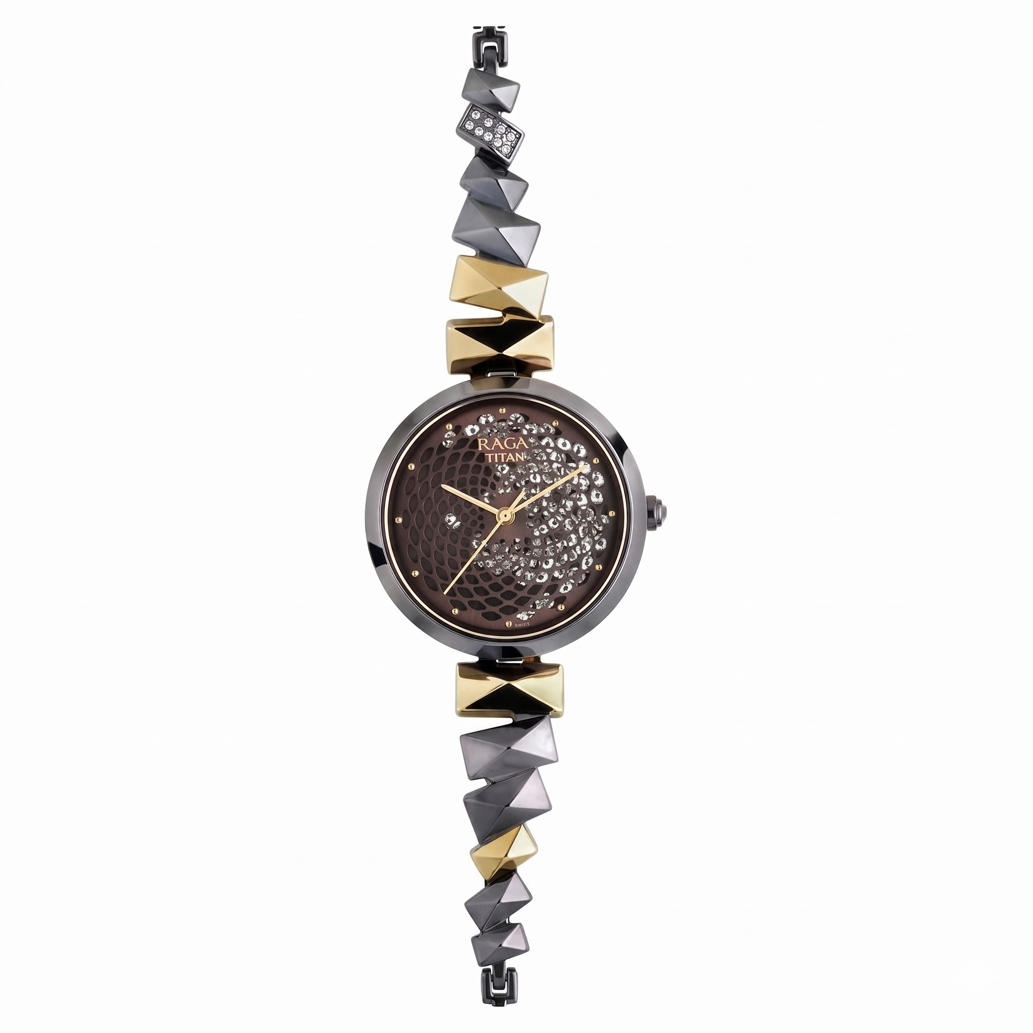 Titan 95121KM01 | Titan Raga Facets Brown Dial Analog Stainless Steel Strap watch for Women