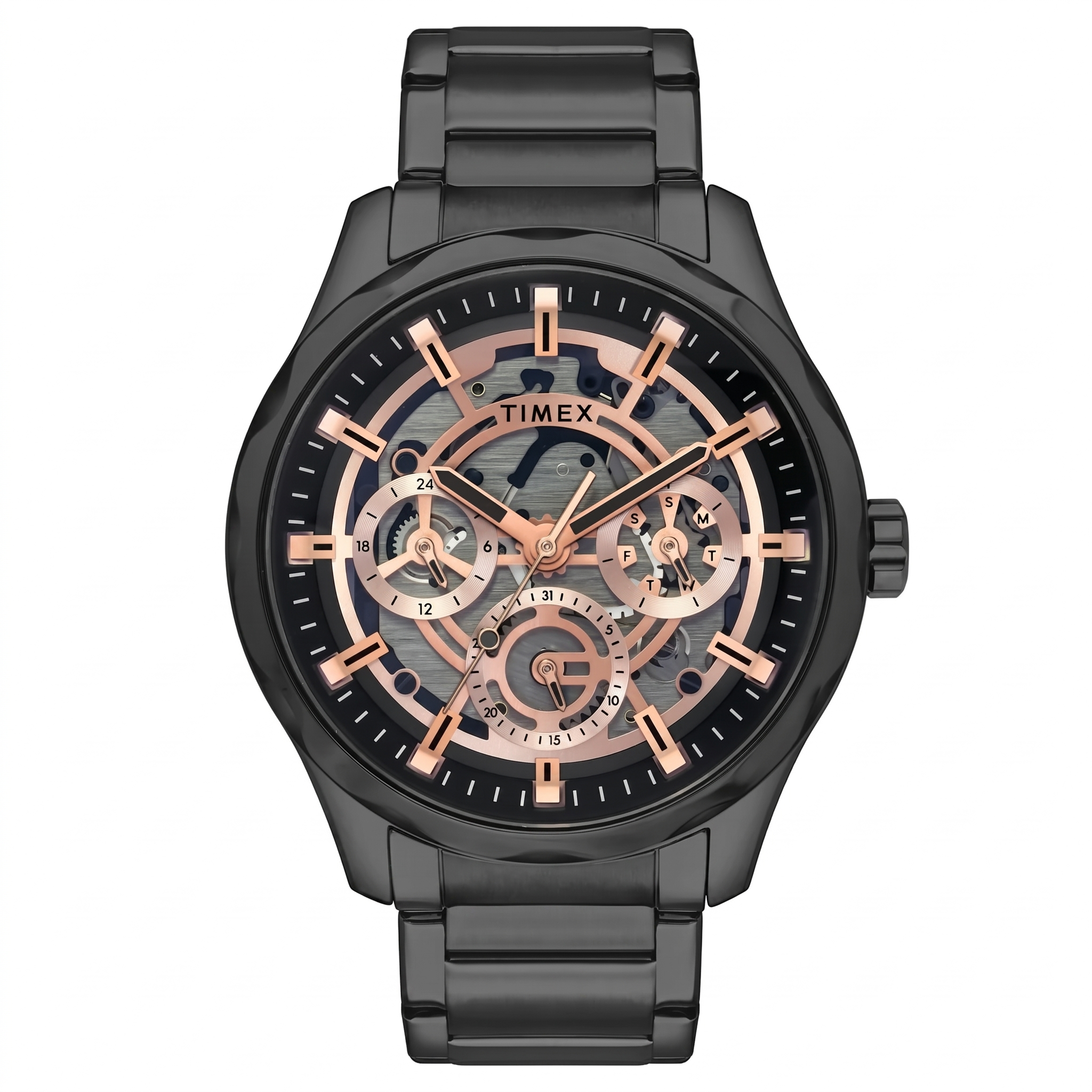 Timex TW0TG7630 | Timex Men Black Round Dial Analog Watch