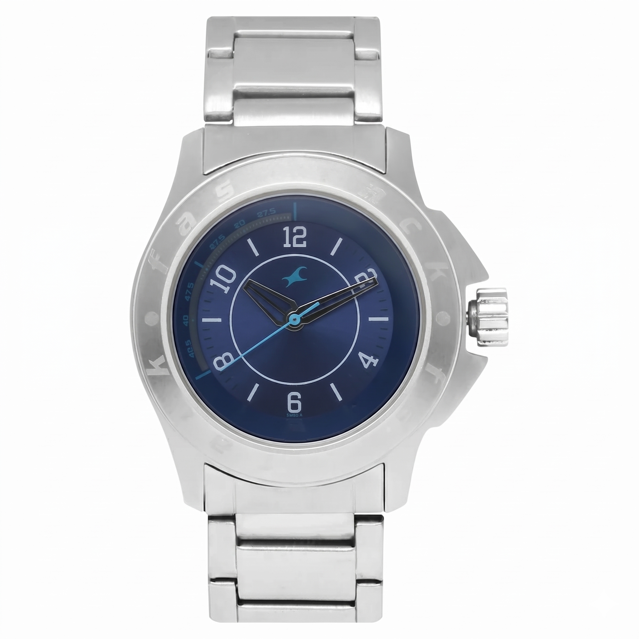 Fastrack 3075SM02 | Fastrack Quartz Analog Blue Dial Stainless Steel Strap Watch for Guys
