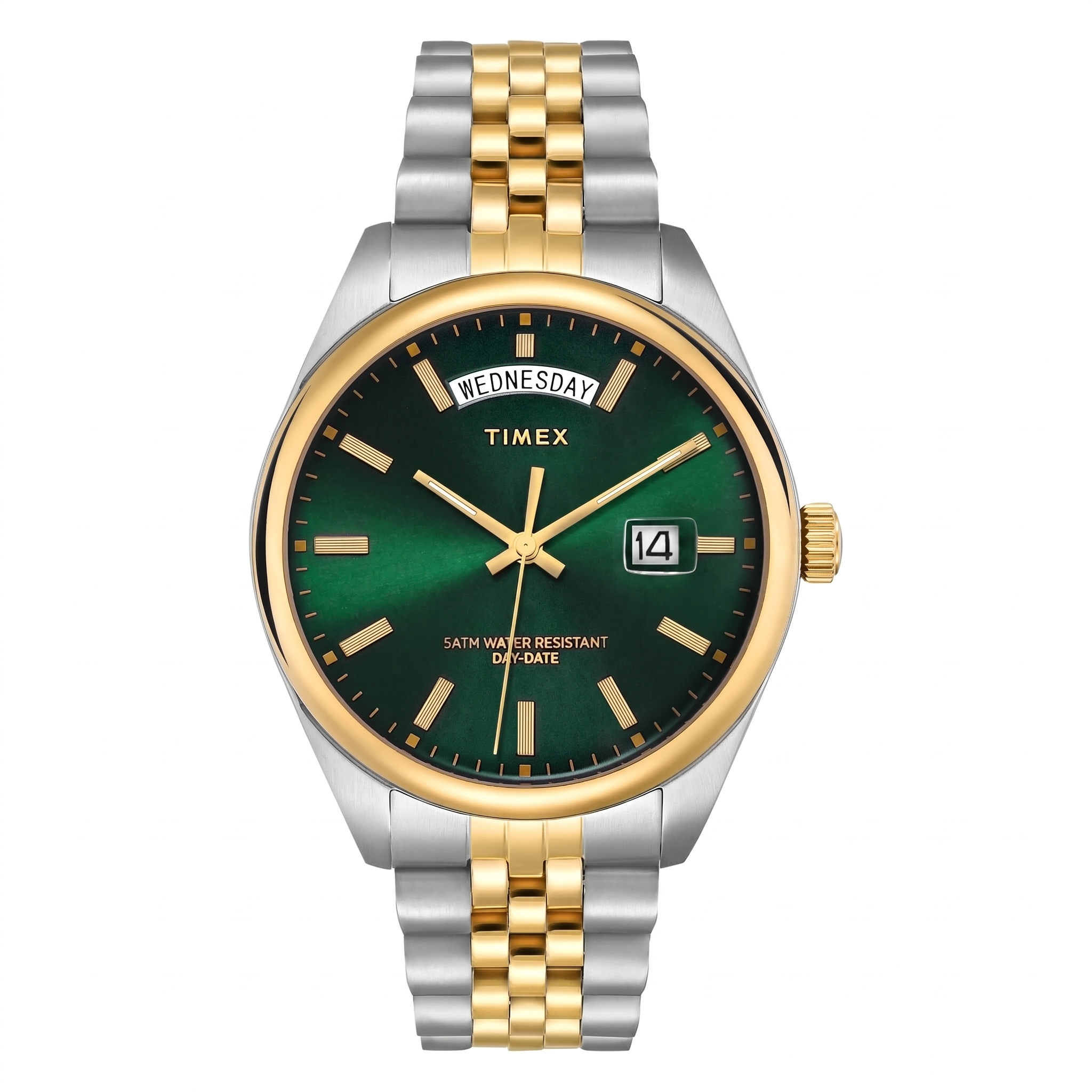 Timex TWEG27102 | TIMEX TREND Green Round Dial Analog Men's Watch.