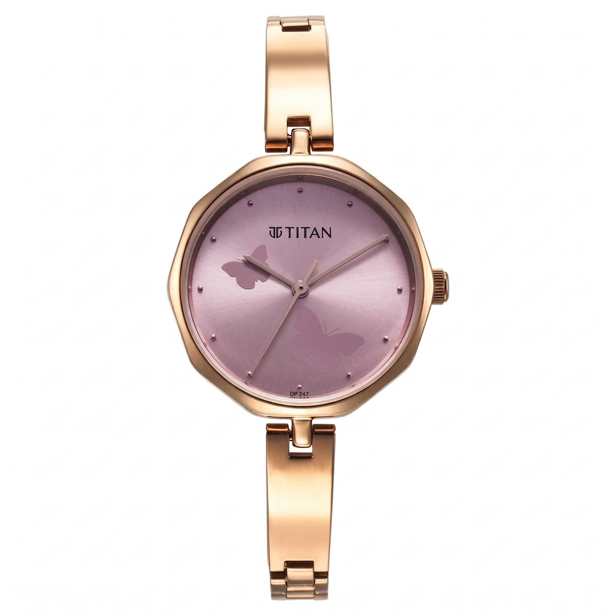 Titan 2702WM02 | Titan Karishma Quartz Analog Pink Dial Stainless Steel Strap Watch for Women