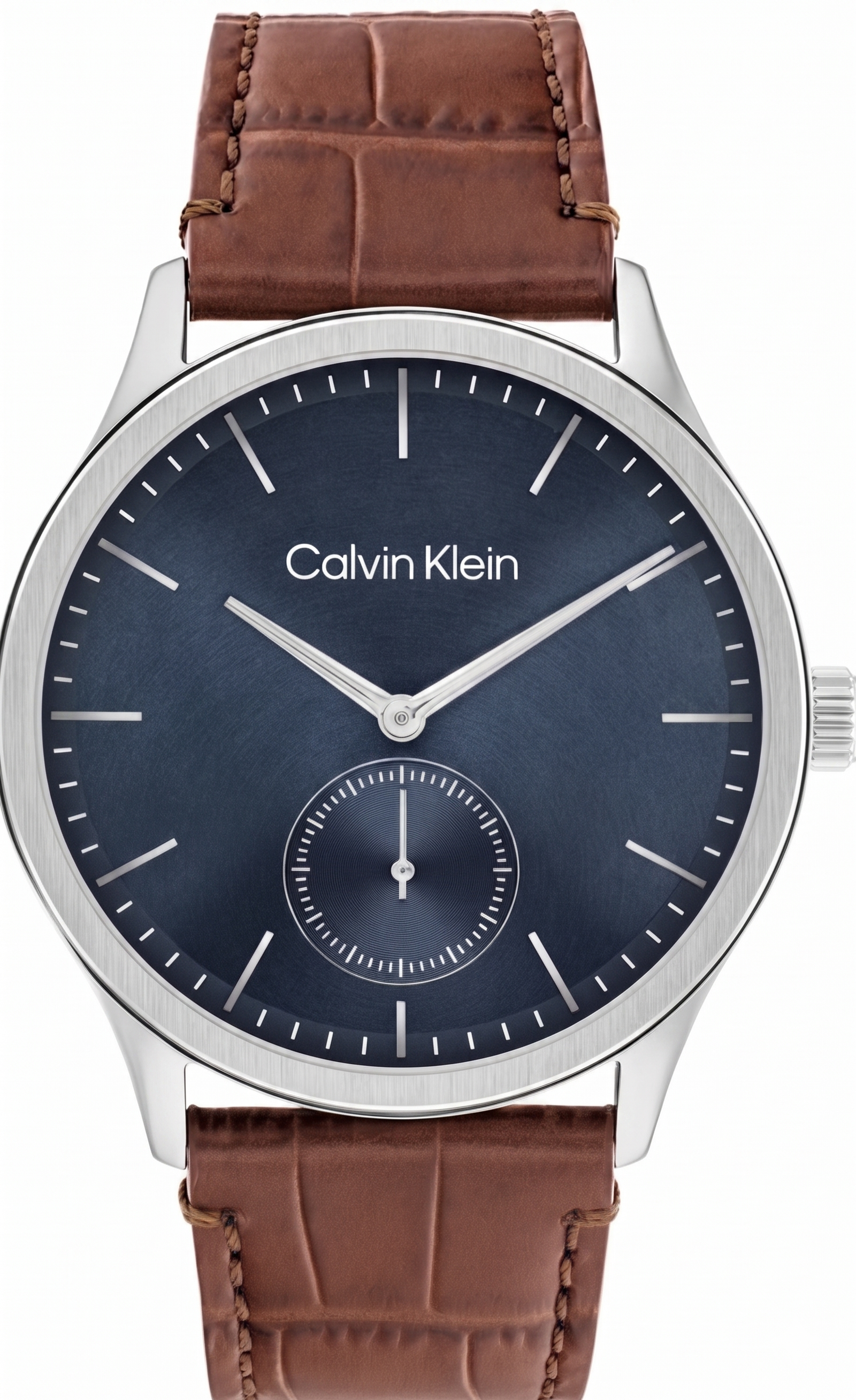 Calvin Klein 25200552 | Tailored Men Quartz Blue Dial Analog Leather Watch.
