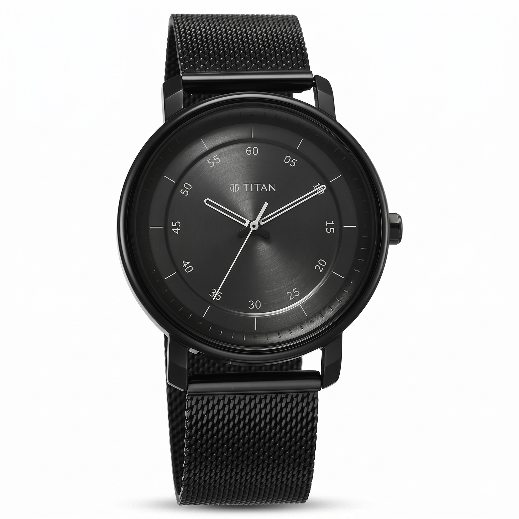 Titan 1884NM01 | Titan Workwear Quartz Analog Anthracite Dial Stainless Steel Watch for Men