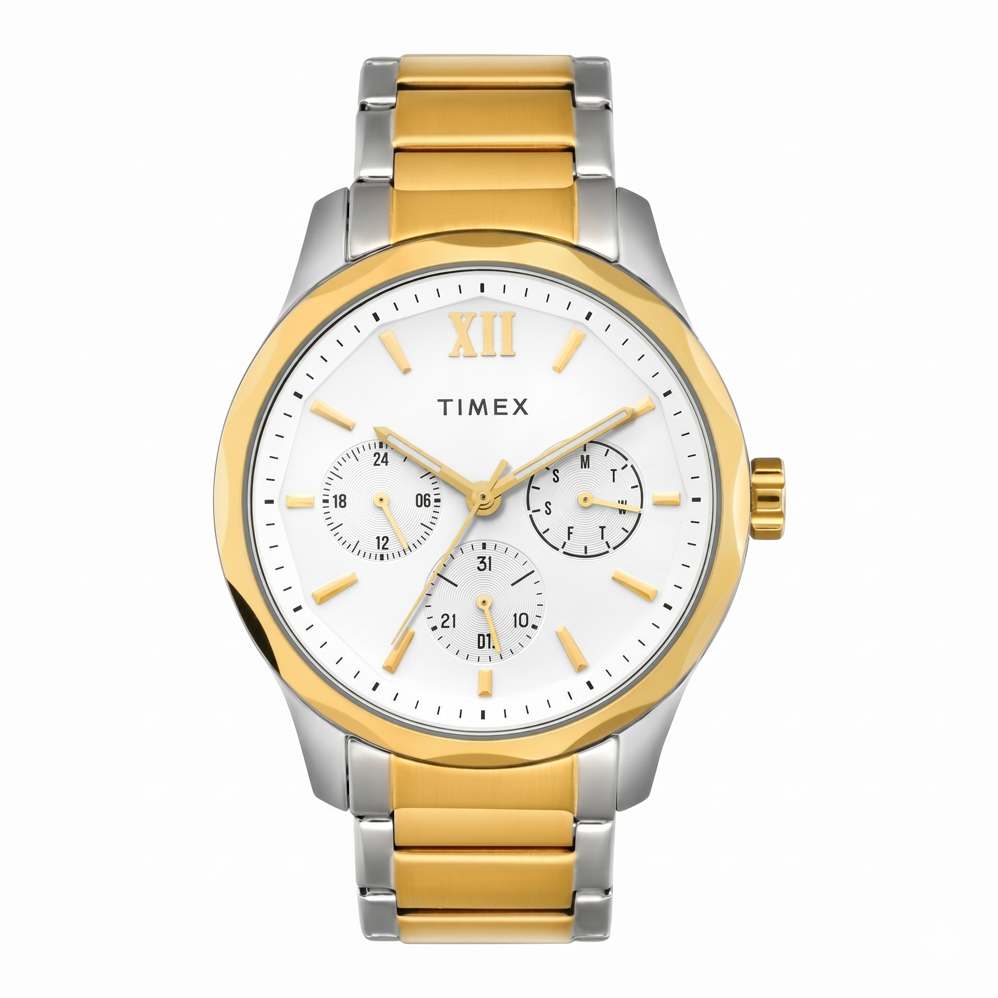 Timex TW0TG7624 | Timex Men White Round Multifunction Dial Watch