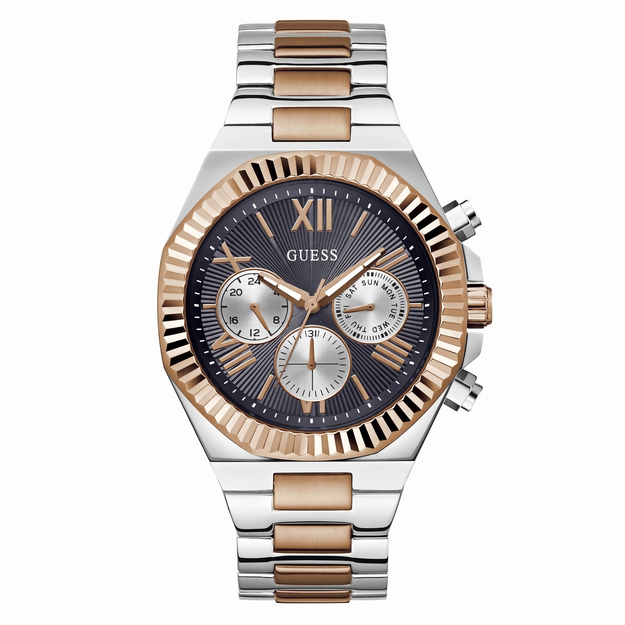 Guess GW0703G4 | Gd Equity Men Quartz Blue Dial Analog Stainless Steel.