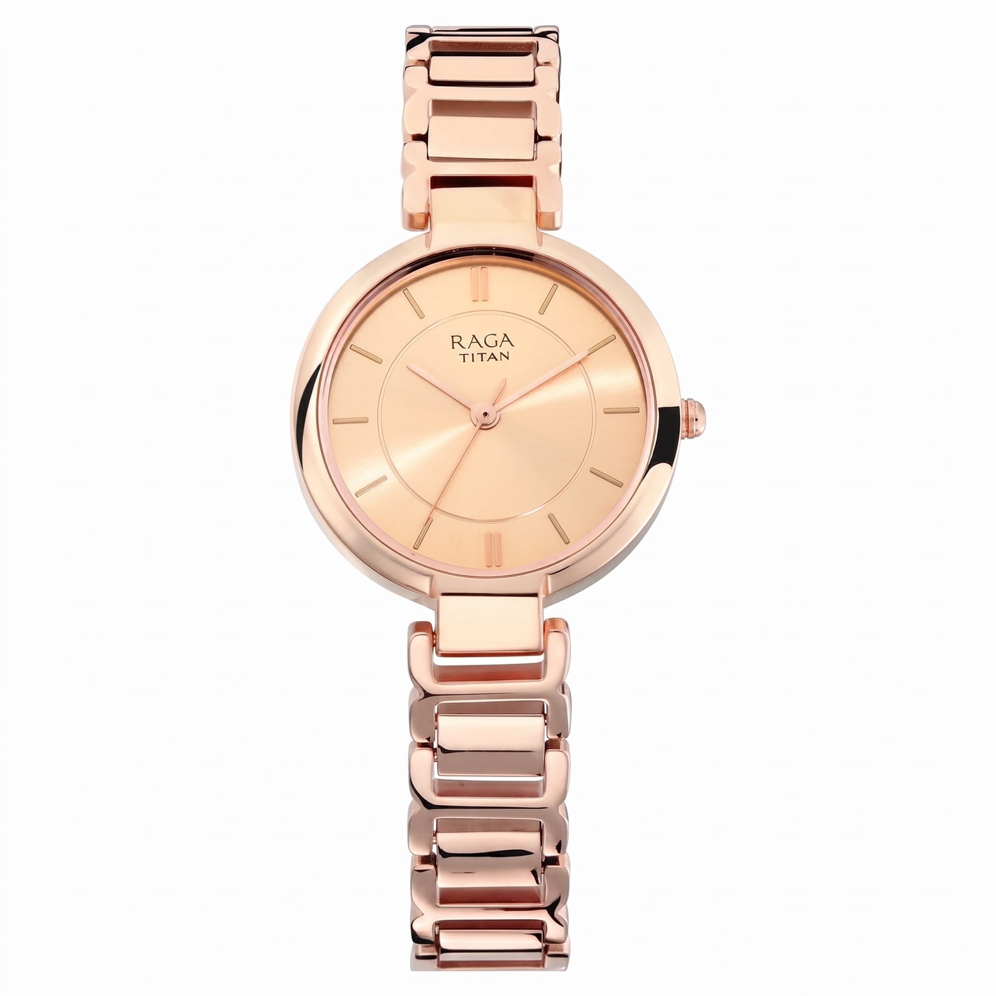 Titan 2608WM01 | Raga Women's Sundial Gold Elegance: The Timeless Statement Watch