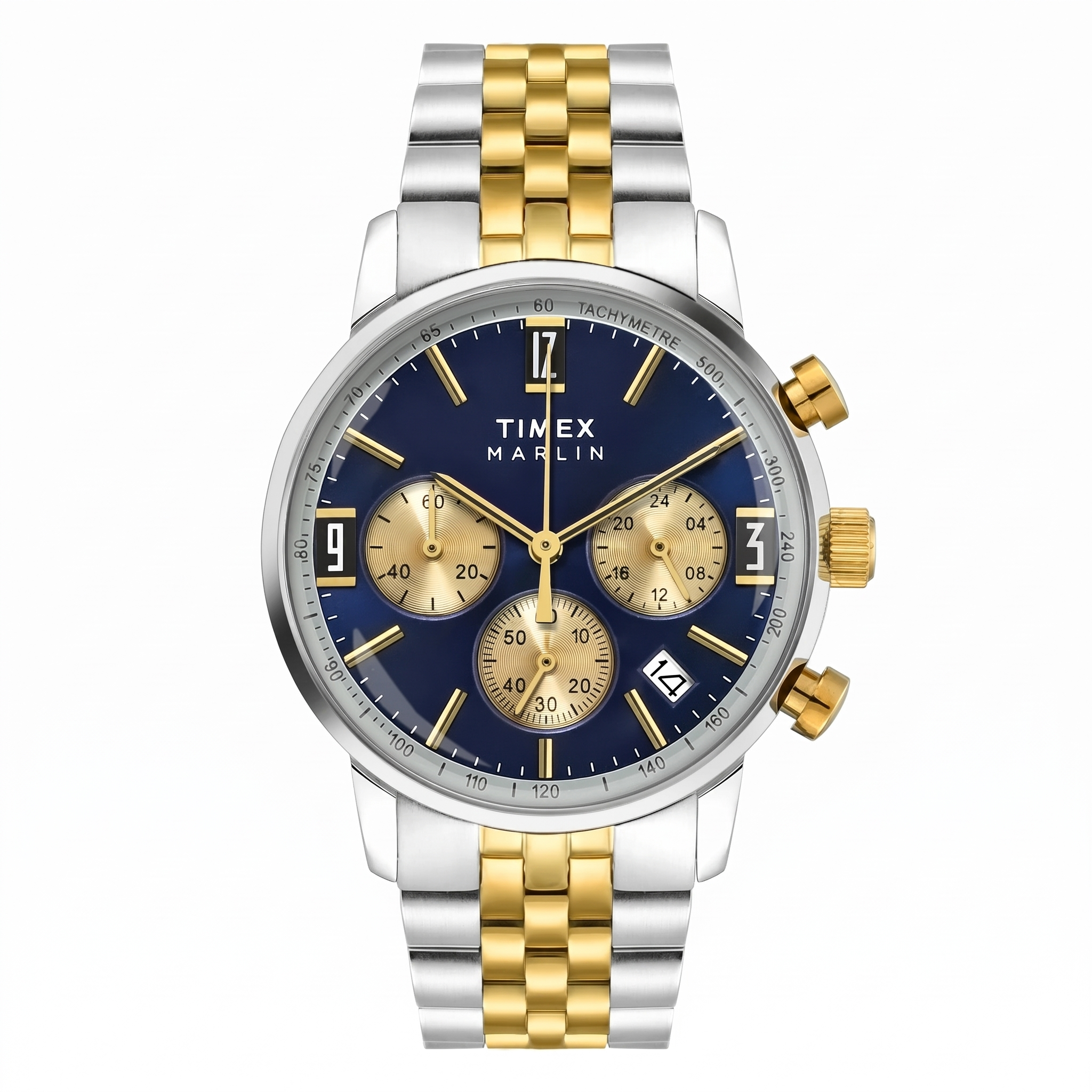 Timex TWEG26708 | TIMEX Marlin Blue Round Dial Analog Men's Watch.