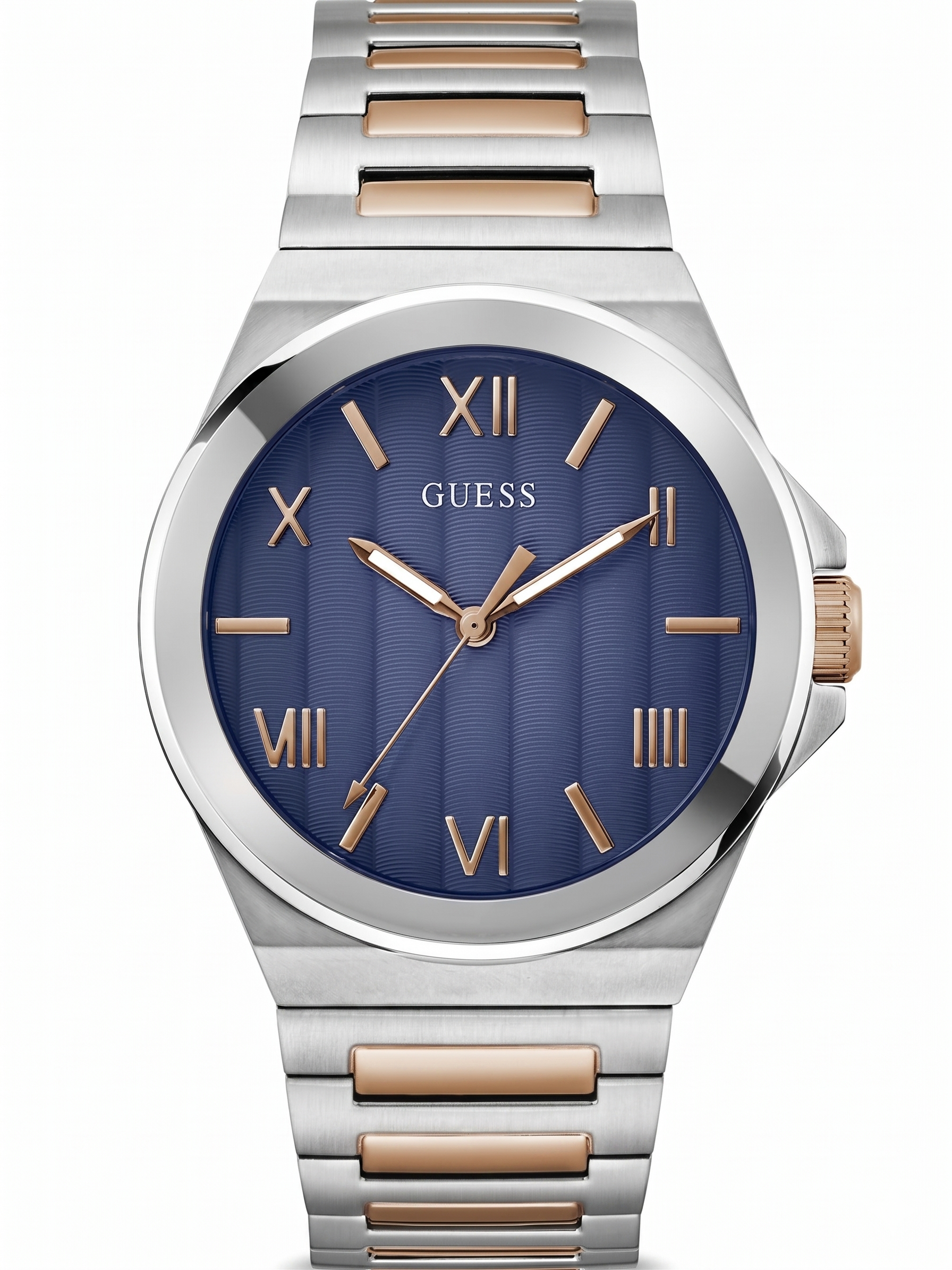 Guess GW0789G4 | Gd Vinyl Men Quartz Blue Dial Analog Stainless Steel.