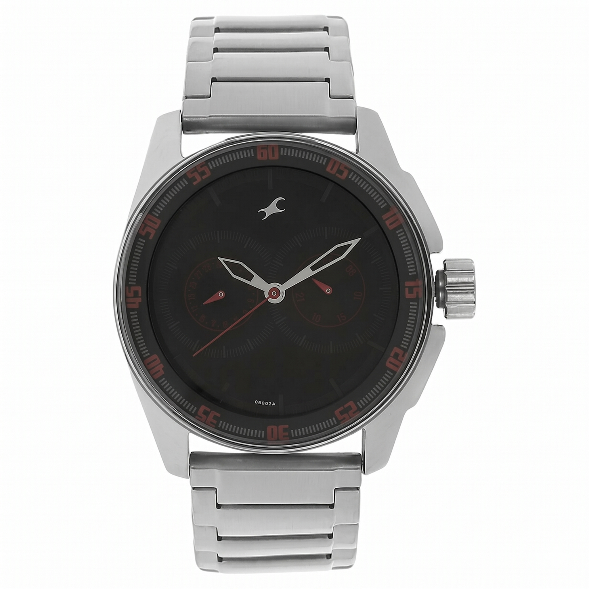 Fastrack NE3089SM06 | Fastrack Black Magic Quartz Analog Black Dial Stainless Steel Strap Watch for Guys