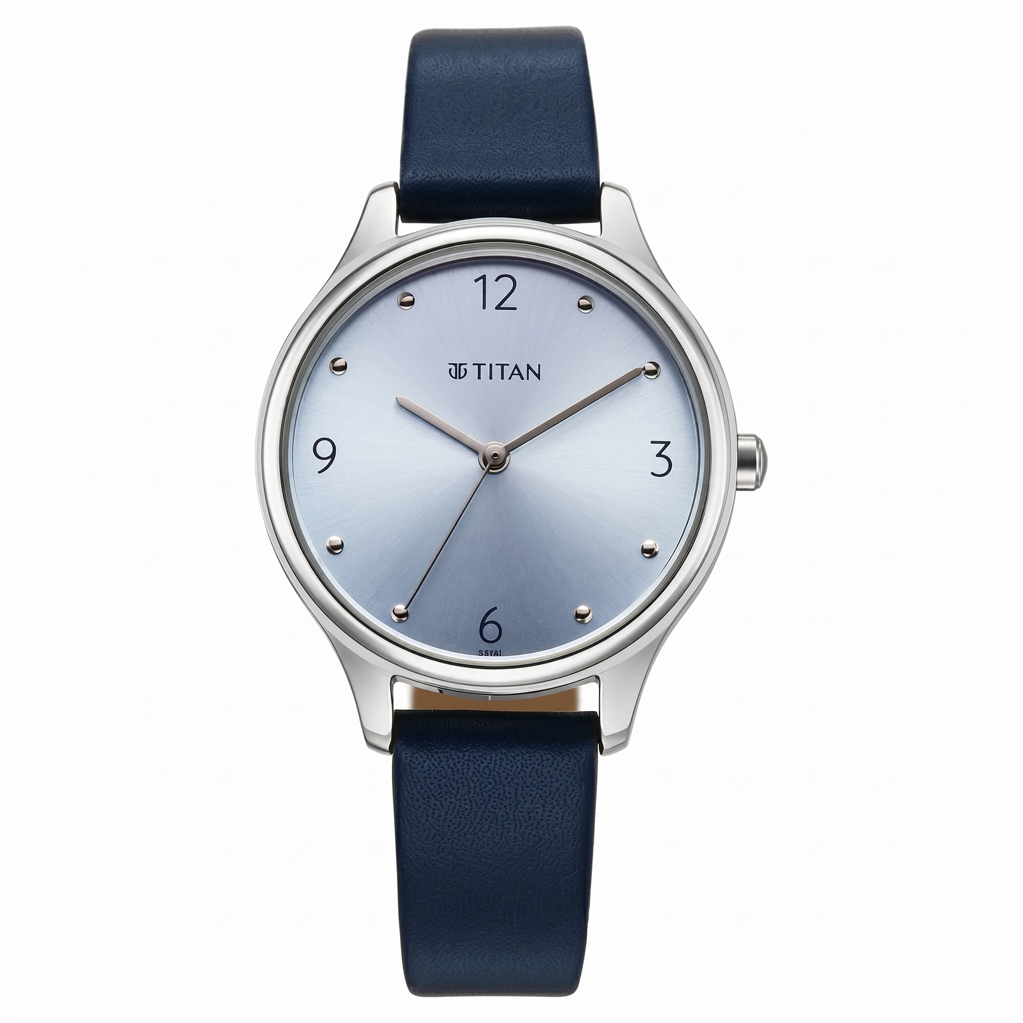 Titan 2781SL02 | Titan Neo Quartz Analog Blue Dial Blue Leather Strap Watch For Women