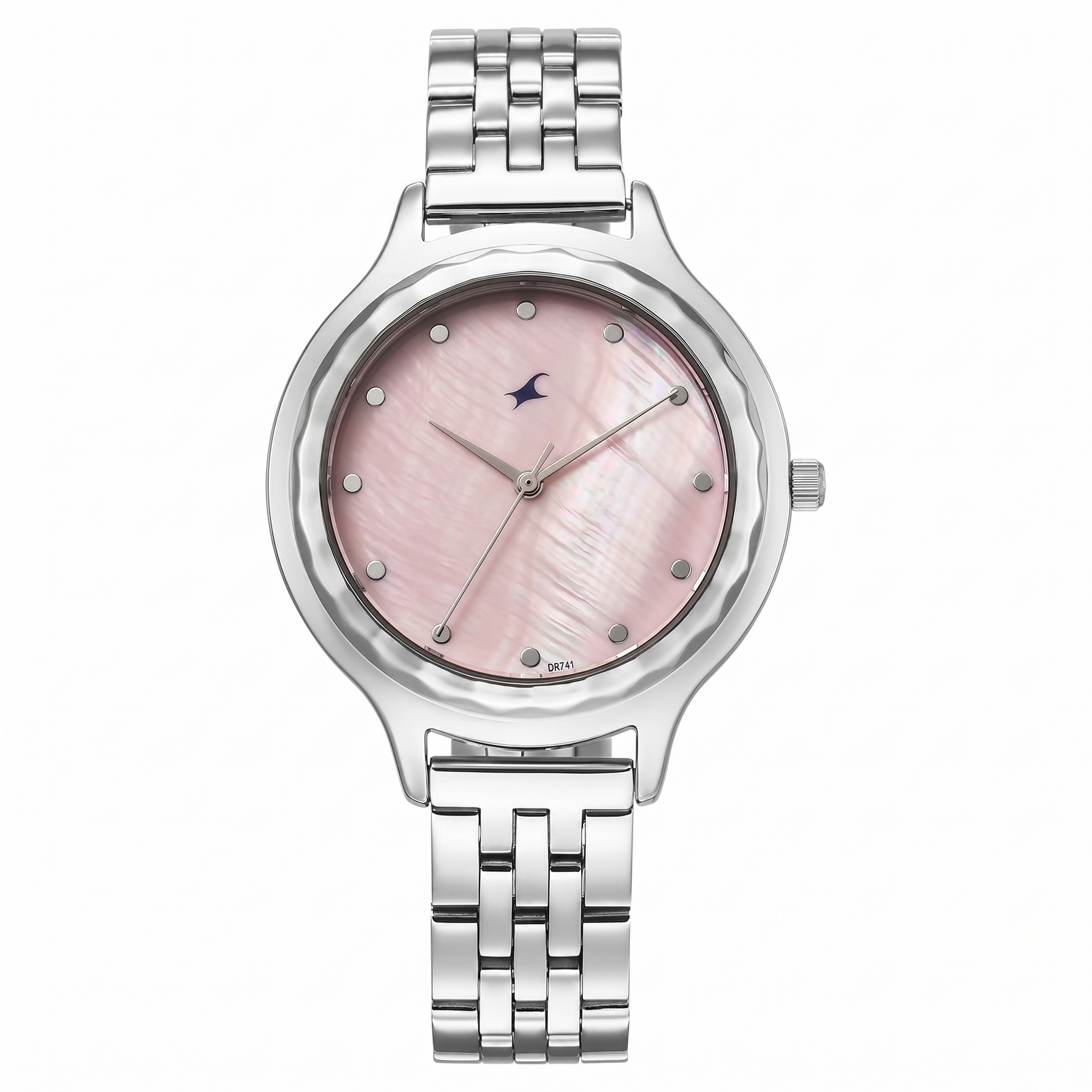 Fastrack 68046SM03 | Fastrack Stunners X Quartz Analog Pink Dial Stainless Steel Strap Watch For Girls