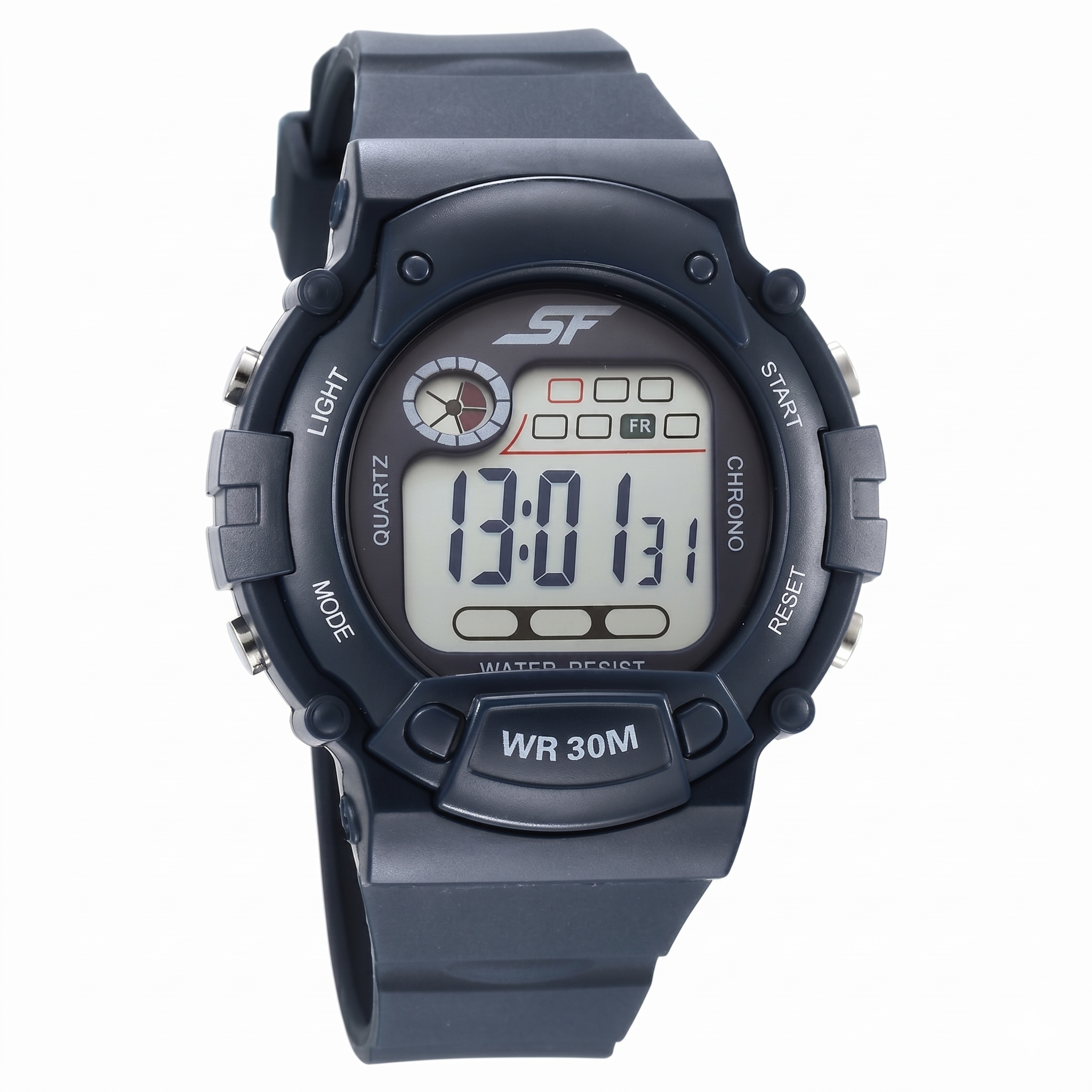 Sonata NS7982PP11 | Sonata Digital Dial Grey Plastic Strap Watch for Men
