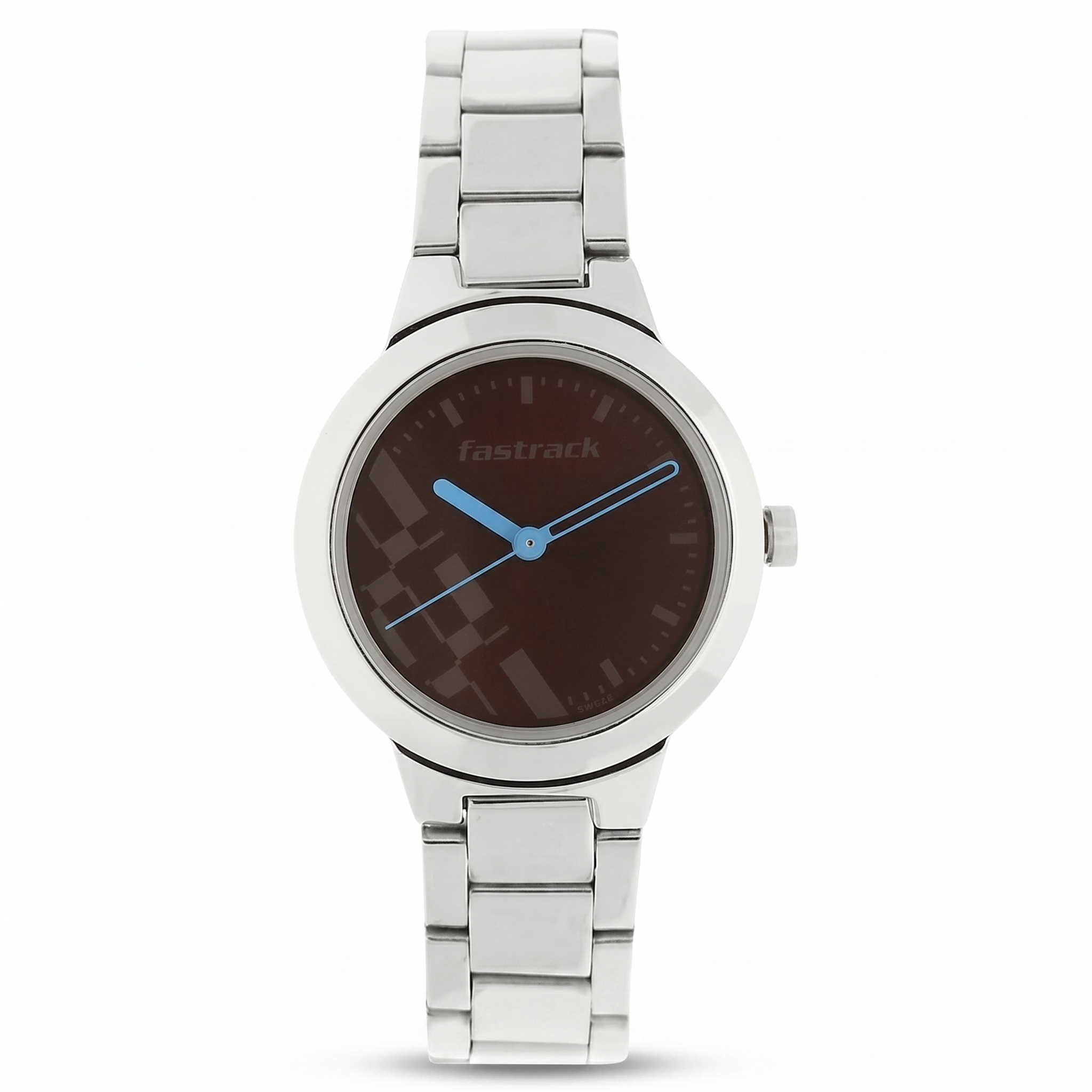 Fastrack NK6150SM02 | Fastrack Quartz Analog Brown Dial Metal Strap Watch for Girls