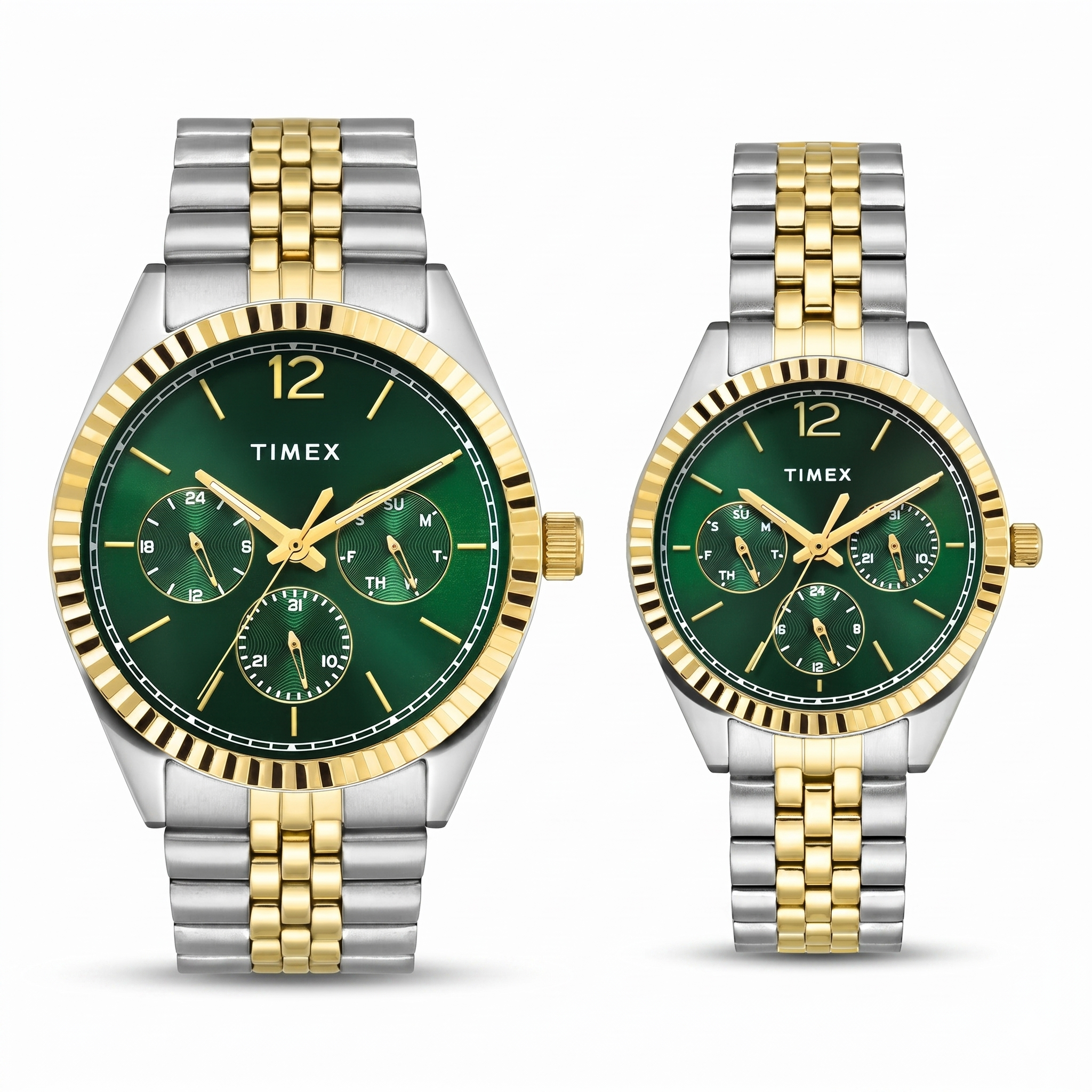 Timax TW00PR347 | TIMEX Trendline Green Round Dial Analog