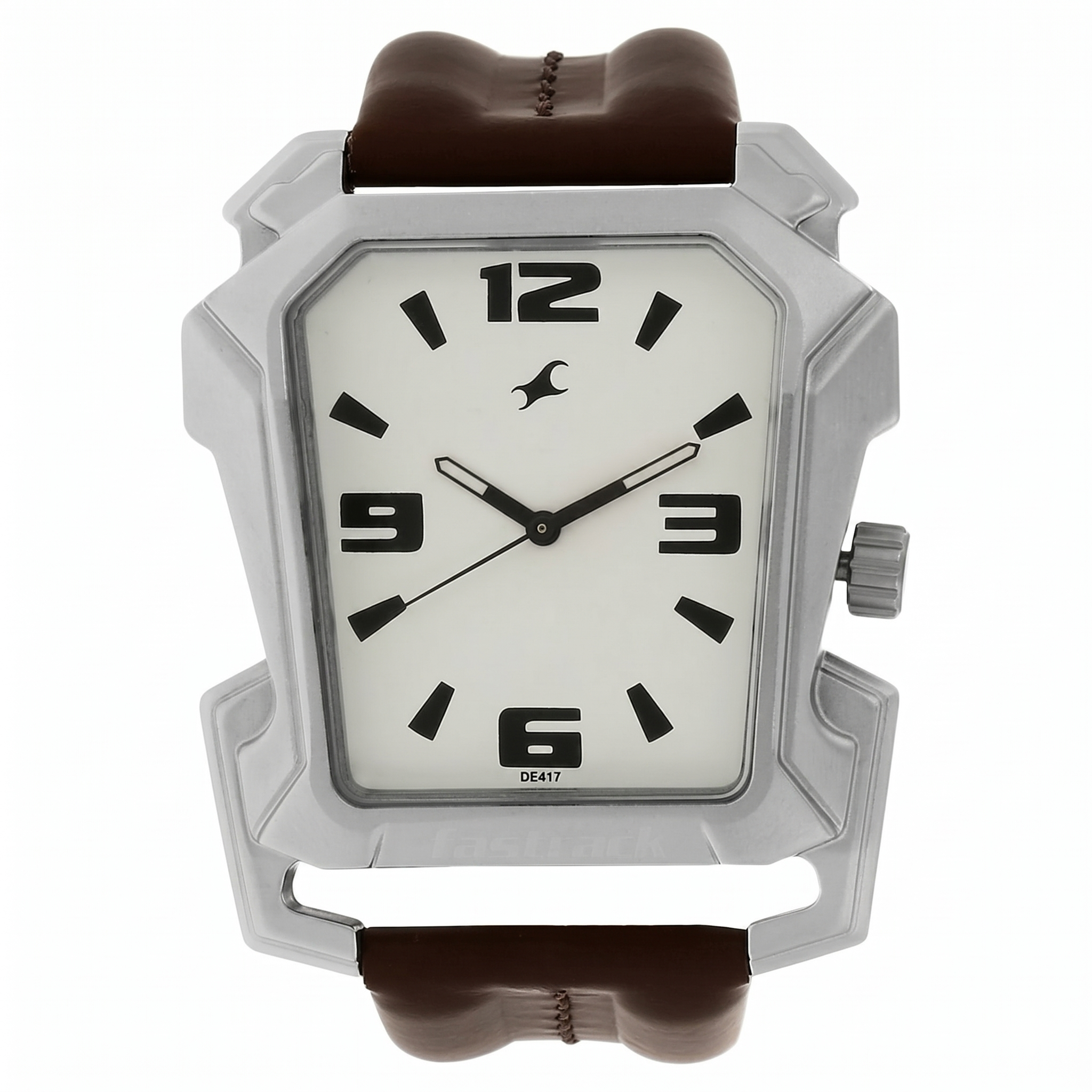 Fastrack 3131SL01 | Fastrack Quartz Analog White Dial Leather Strap Watch for Guys