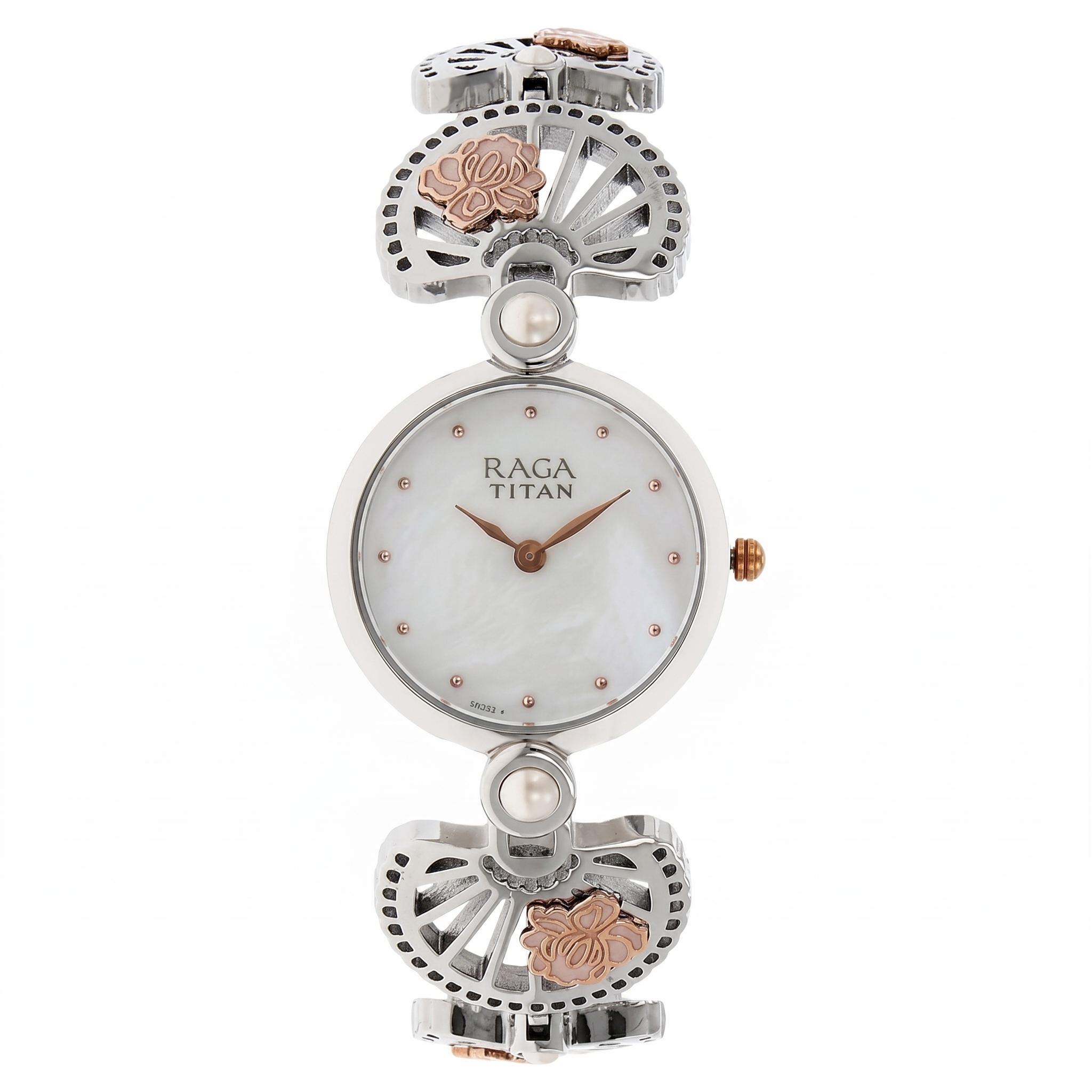 Titan 2567KM01 | Titan Raga Aurora Mother of Pearl Dial Women Watch With Metal Strap