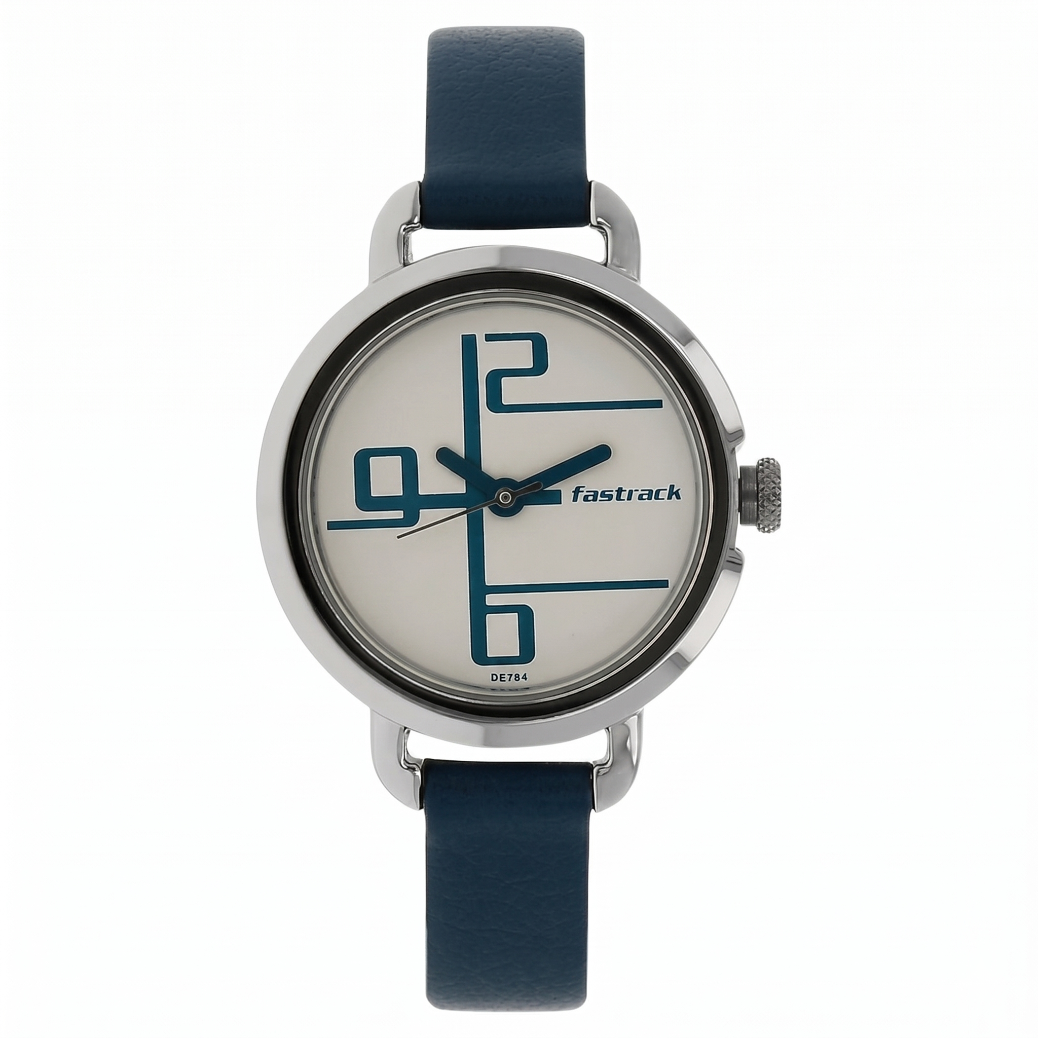 Fastrack NP6123SL01 | Fastrack Quartz Analog White Dial Leather Strap Watch for Girls