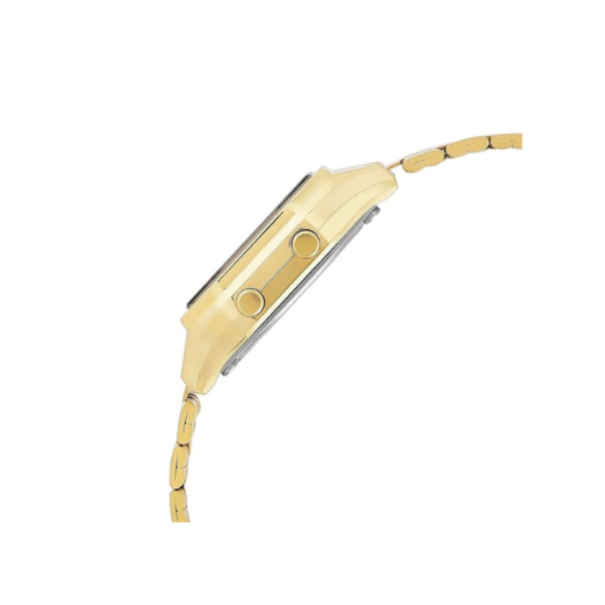 Casio LA680WGA-9 D345 | Vintage Women Quartz Gold Dial Digital Stainless Steel Watch