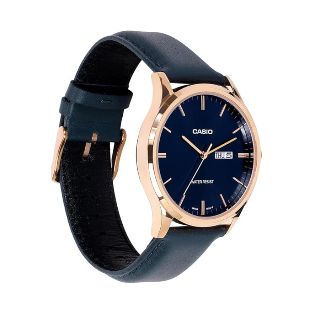 Casio MTP-SN8YRL-2B A2516 | Enticer Men Quartz Blue Dial Analog Leather Watch
