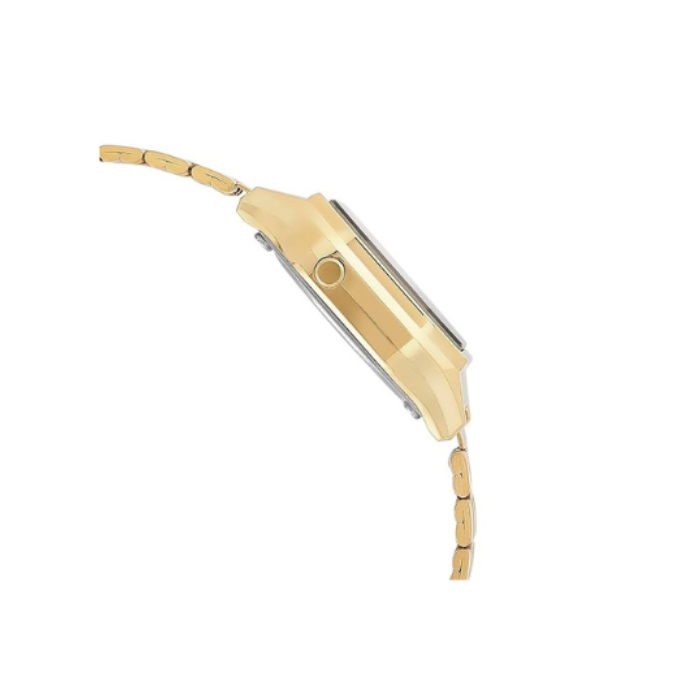 Casio LA680WGA-9 D345 | Vintage Women Quartz Gold Dial Digital Stainless Steel Watch