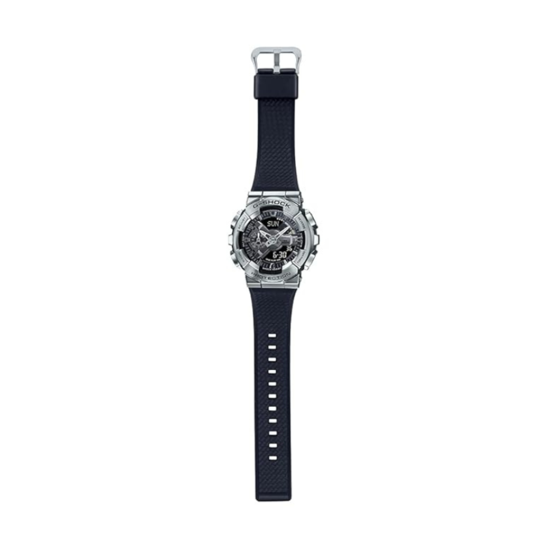 Casio GM-110-1ADR G1051 | G-Shock Men Quartz Silver Dial Analog-Digital Resin Watch.