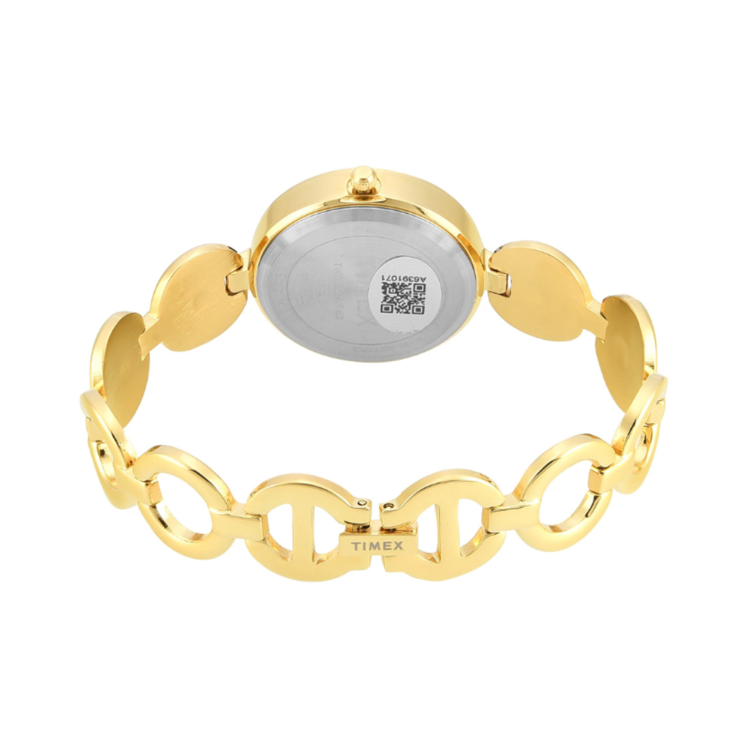 Timex TWTL16402T | Timex Round 30mm Champagne Dial Analog Women Watch