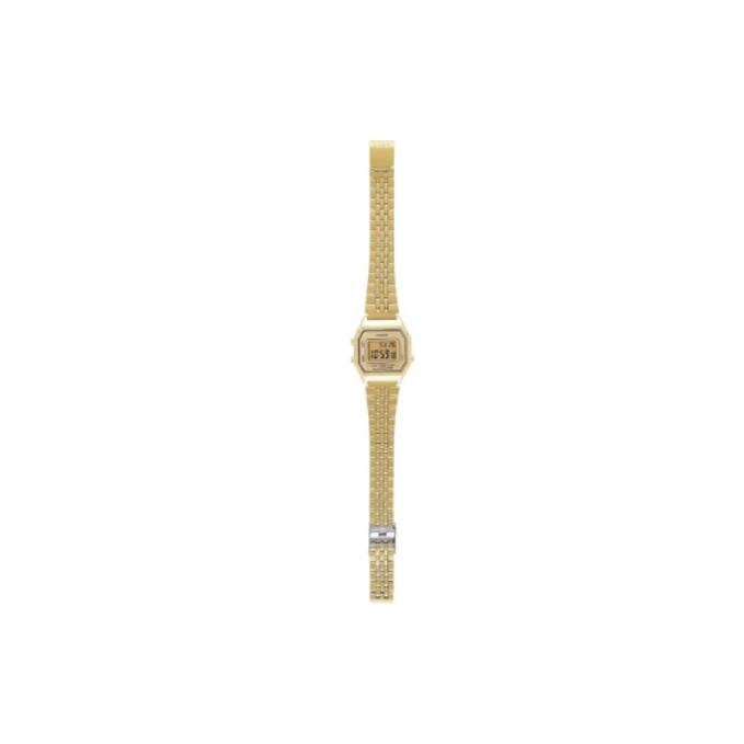 Casio LA680WGA-9 D345 | Vintage Women Quartz Gold Dial Digital Stainless Steel Watch
