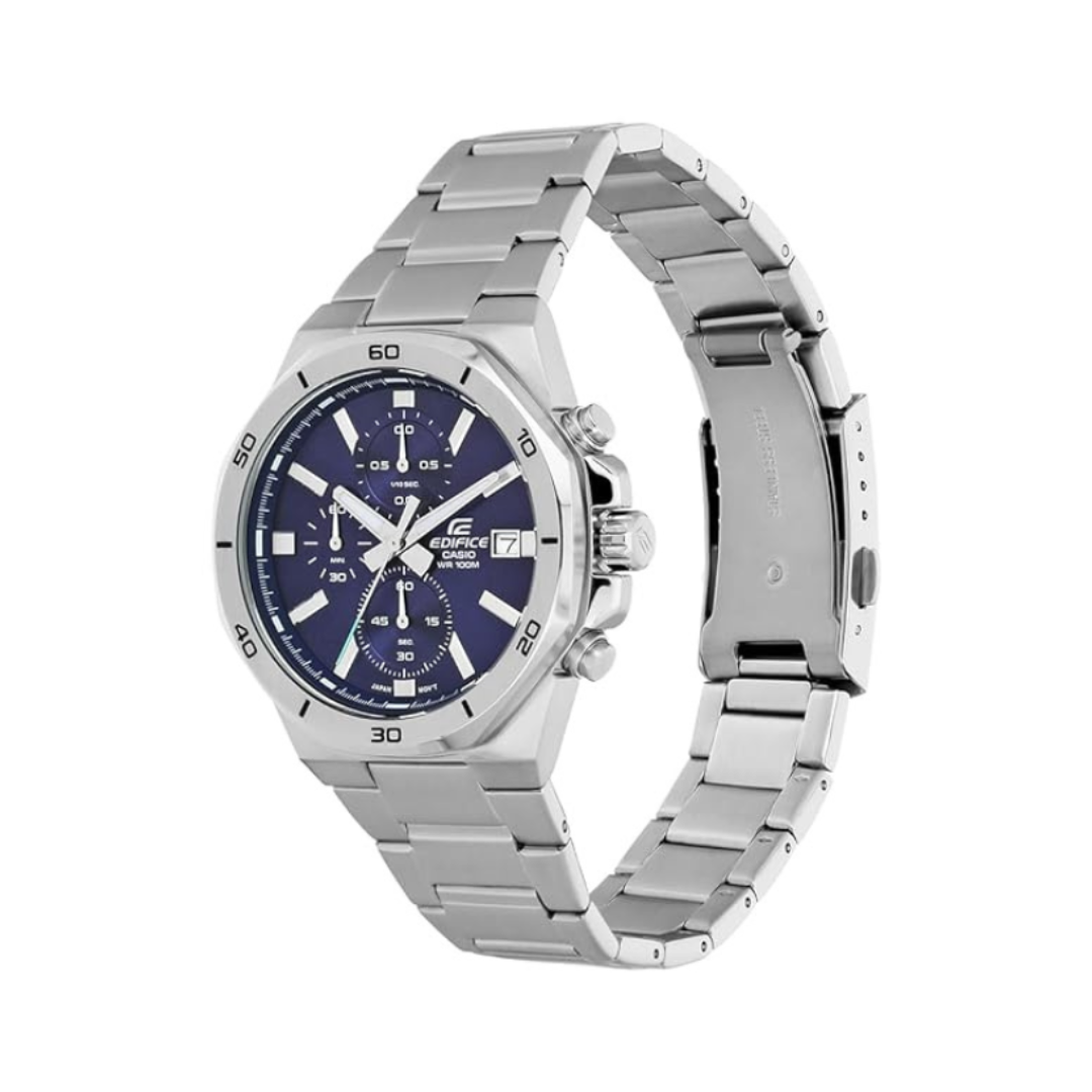 Casio EFV-640D-2AVUDF ED584 | Edifice Men Quartz Blue Dial Chronograph Stainless Steel Watch