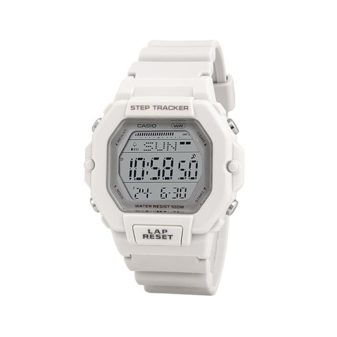 Casio LWS-2200H-8AVDF D318 | Youth Unisex Quartz White Dial Digital Resin Watch