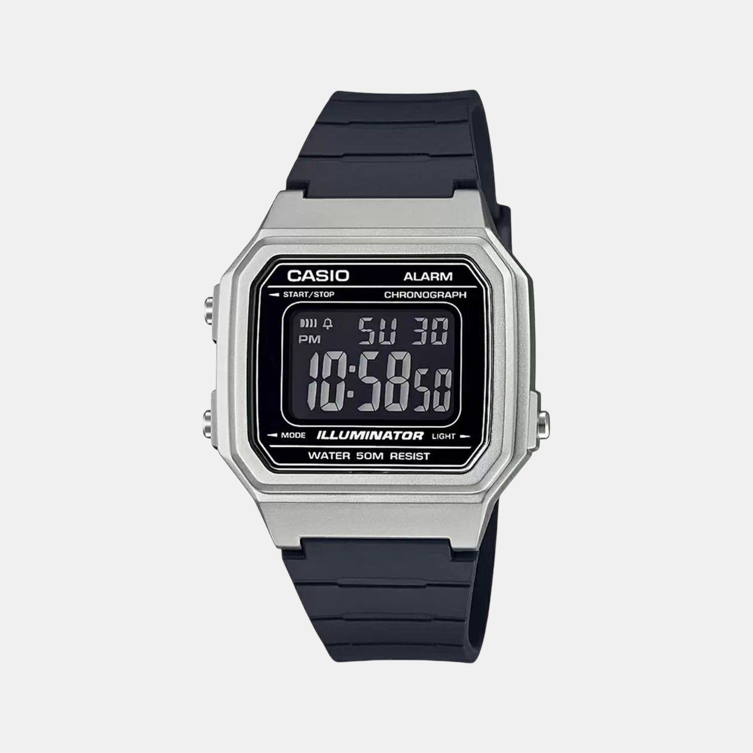 Youth Unisex Quartz Black Dial Digital Resin Watch I114