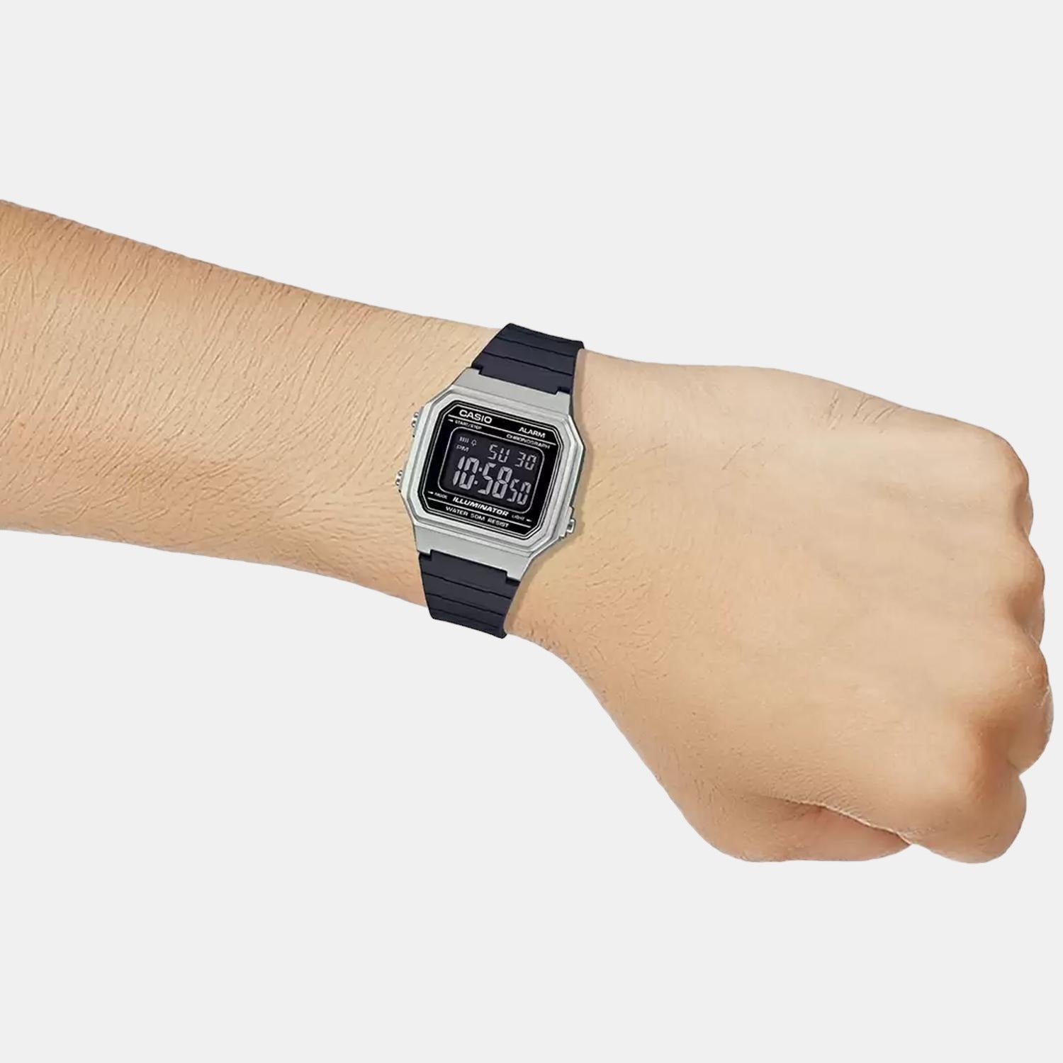 Youth Unisex Quartz Black Dial Digital Resin Watch I114