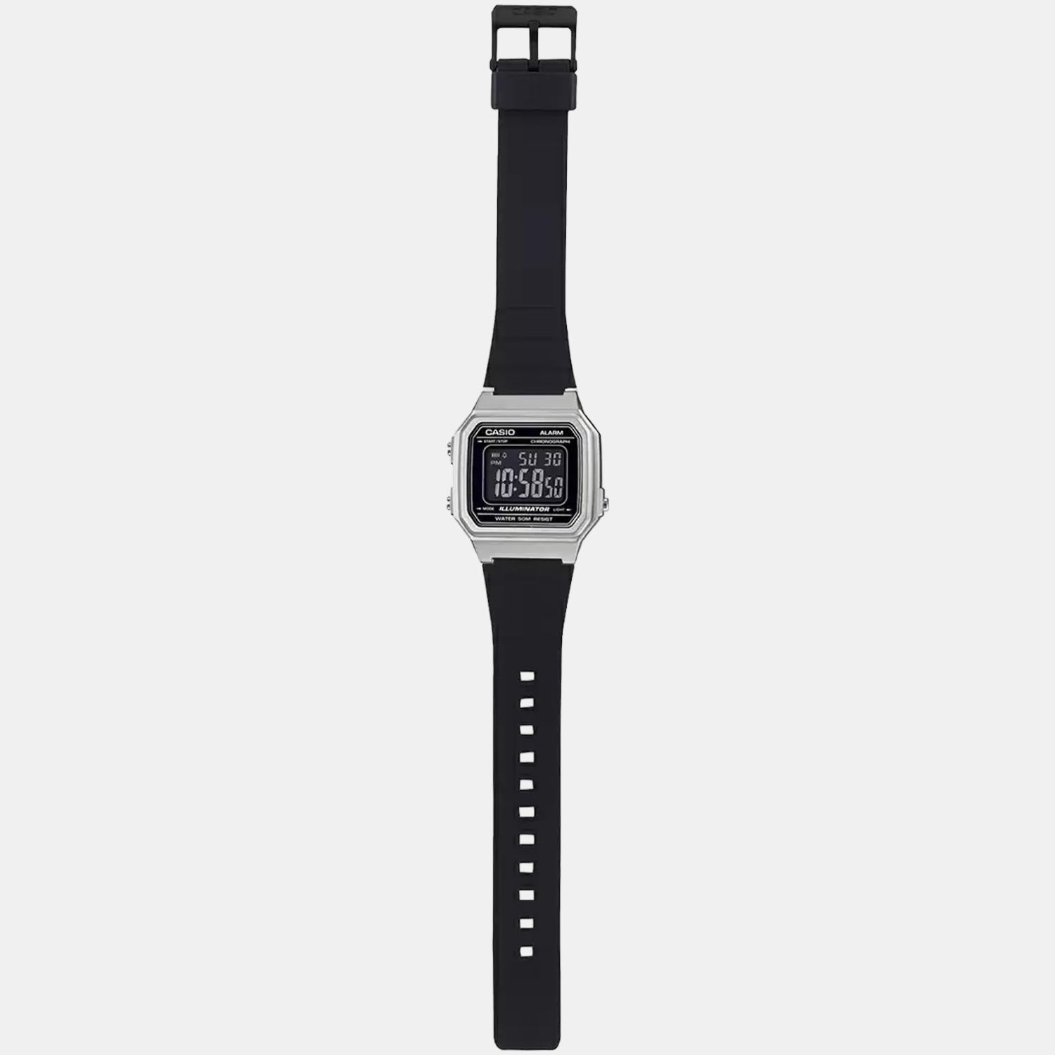 Youth Unisex Quartz Black Dial Digital Resin Watch I114