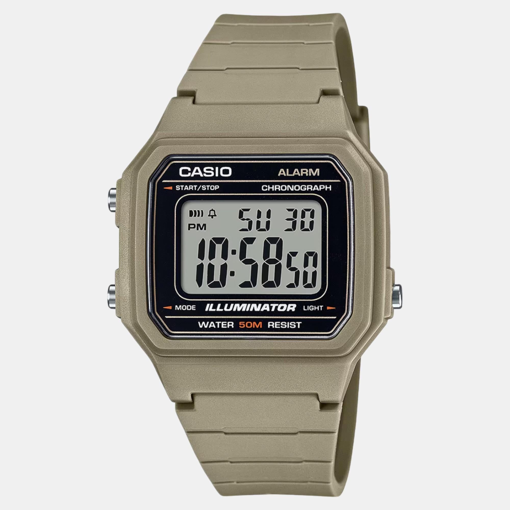 Youth Unisex Quartz Black Dial Digital Resin Watch I131