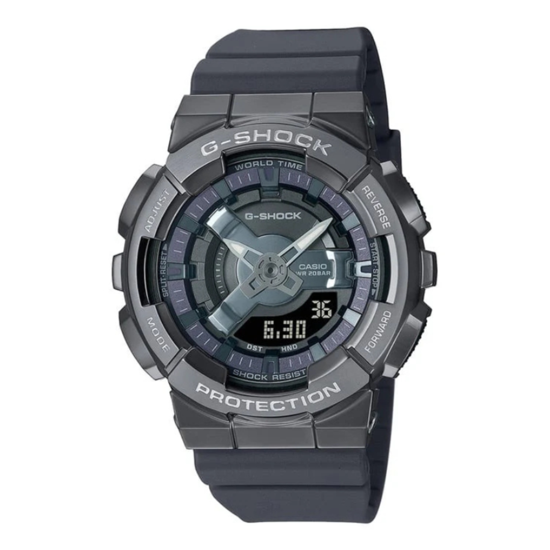 Casio GM-S110B-8ADR G1317 | G-Shock Women Quartz Grey Dial Analog-Digital Resin Watch