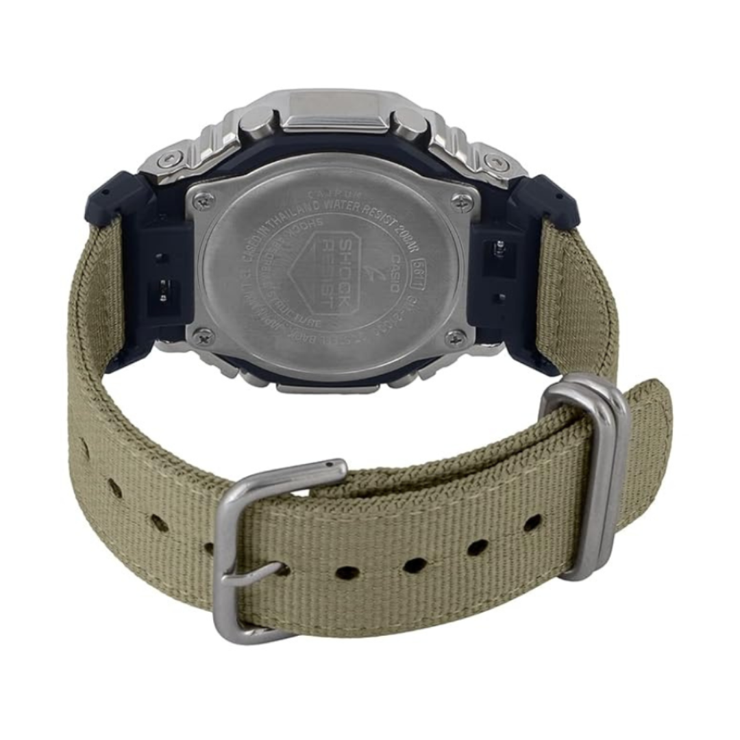 Casio GM-2100C-5ADR G1372 | G-Shock Men Quartz Black Dial Analog-Digital Fabric Watch