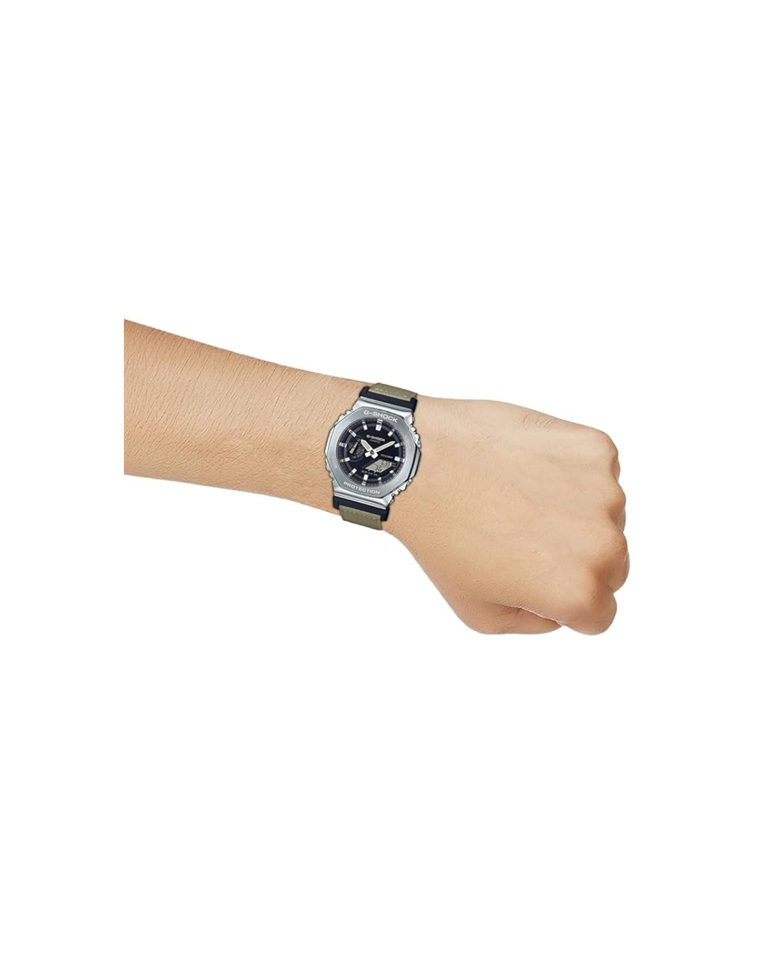 Casio GM-2100C-5ADR G1372 | G-Shock Men Quartz Black Dial Analog-Digital Fabric Watch