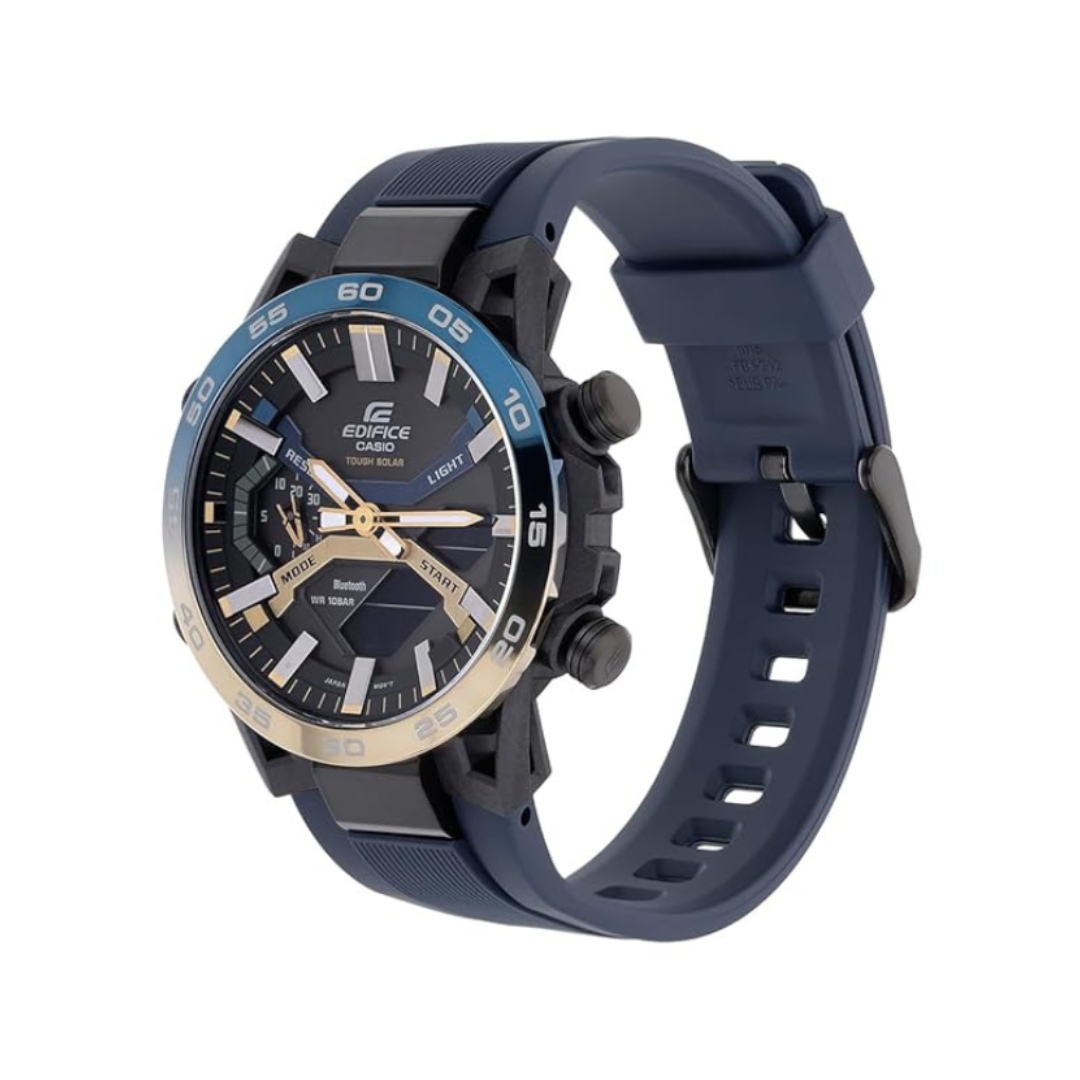 Casio ECB-2000NP-1ADF ED610 | Edifice Men Quartz Black Dial Analog-Digital Resin Watch
