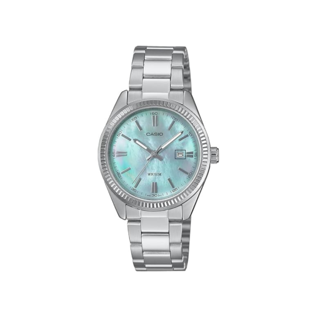 Casio LTP-1302DS-2AVDF A2363 | Enticer Women Quartz Blue Dial Analog Stainless Steel Watch