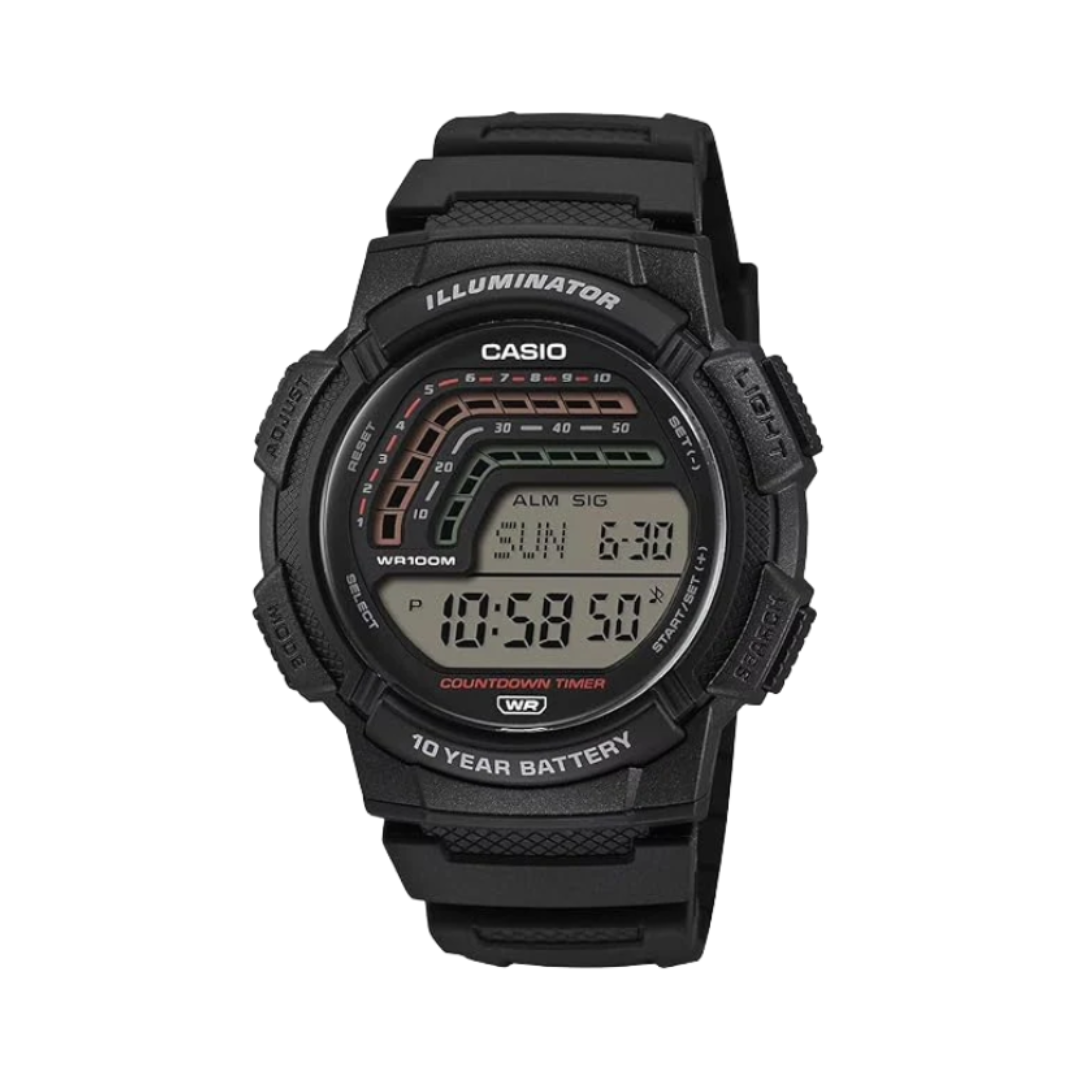 Casio WS-1800-1AV A2532 | YOUTH Men Quartz Transparent Dial Digital Resin Watch